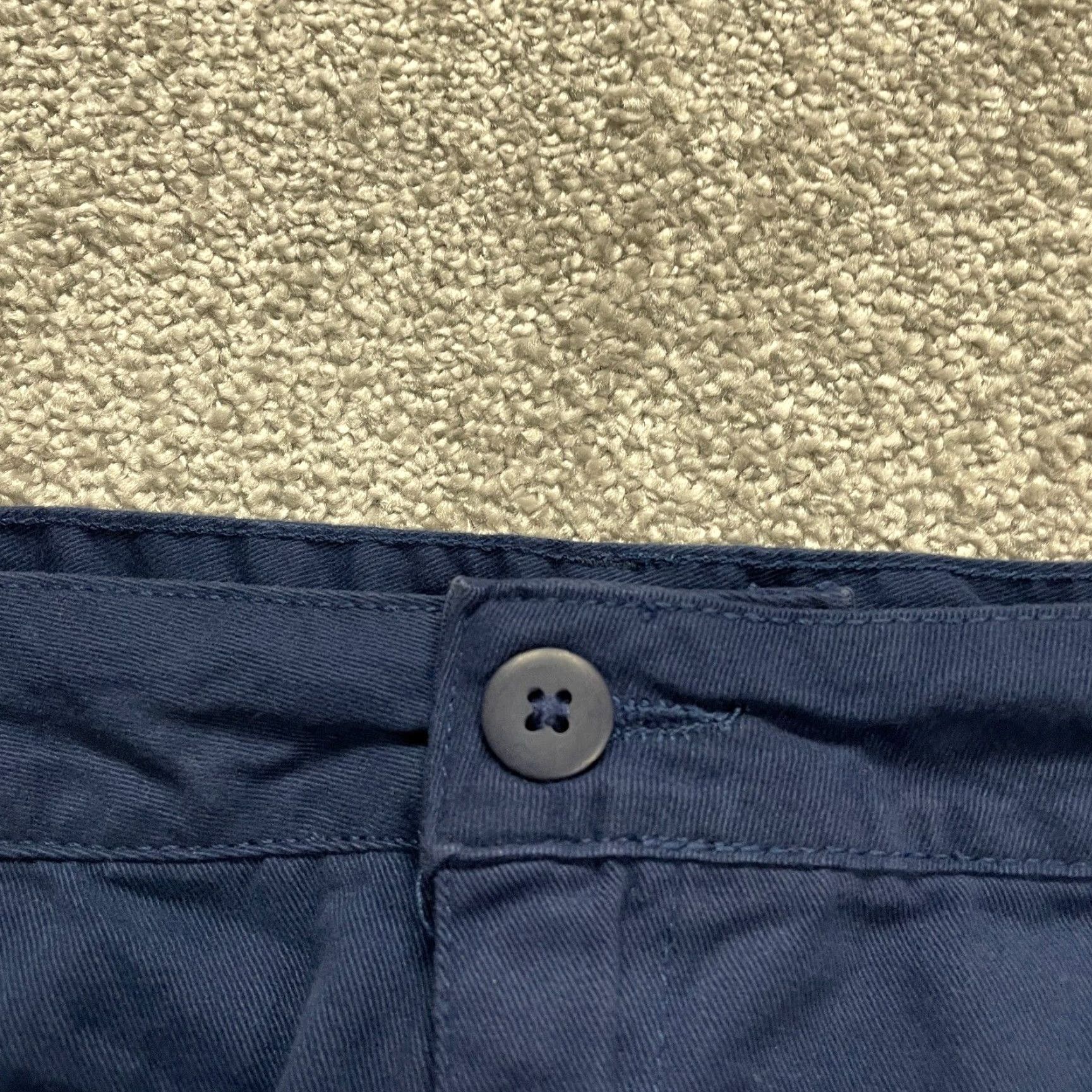 Vintage VINTAGE? Wait—No. Woman Within Chino Pants Women Plus Size 18W Navy Blue Straight Leg Cotton 38x28 Size 40" / US 18 - 3 Thumbnail