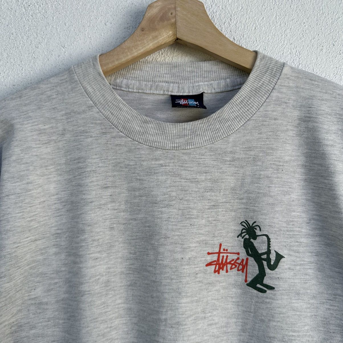 Stussy × Vintage Vintage 90’s Stussy Rasta T Shirt Size US L / EU 52-54 / 3 - 7 Thumbnail