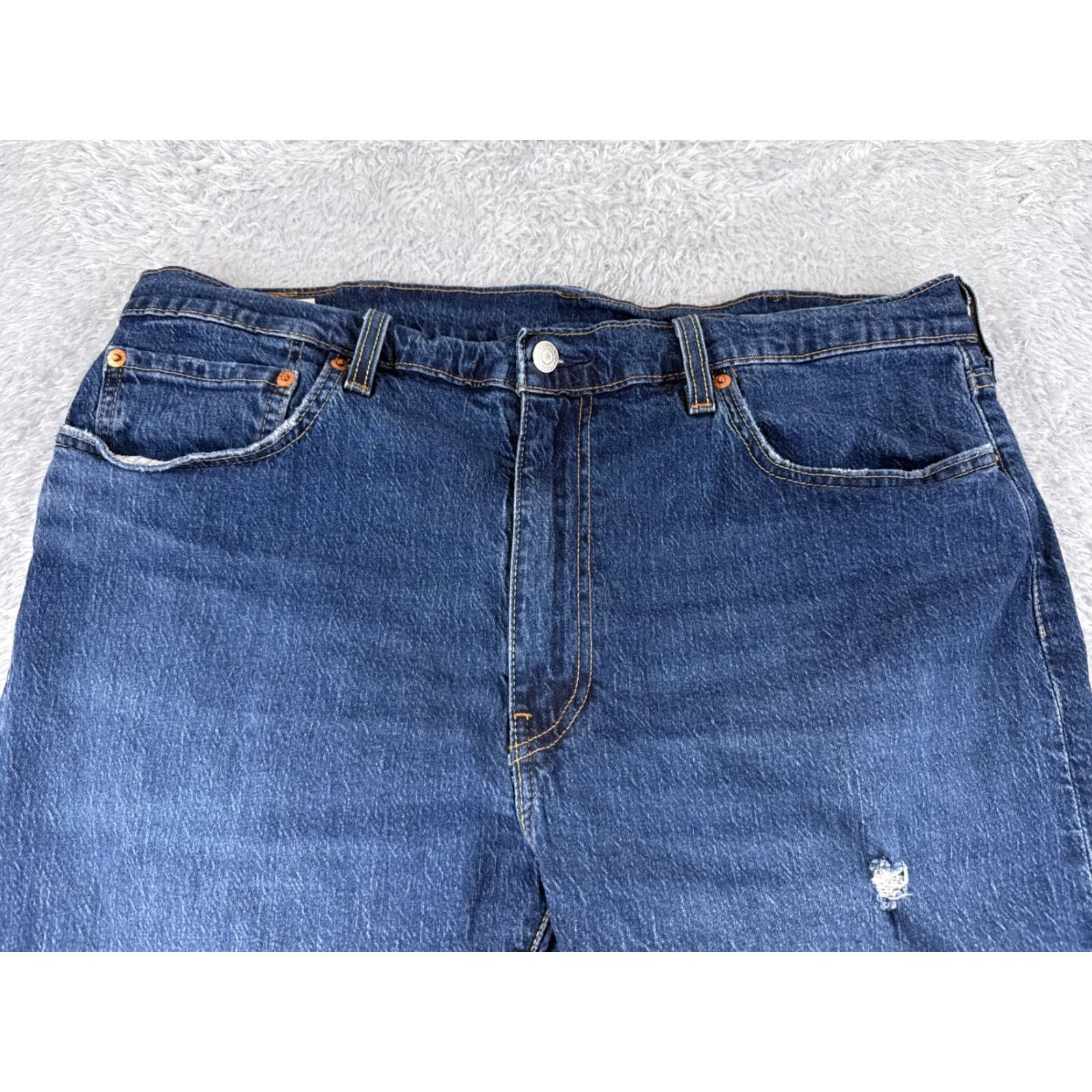 Levi's Levi's Jeans Men Slim 38 Blue Denim 512 Premium Distressed 29 Inseam 36 Waist 38 5-Pocket Logo Button Zip Regular Inseam 29 Vintage No Size US 38 / EU 54 - 4 Thumbnail