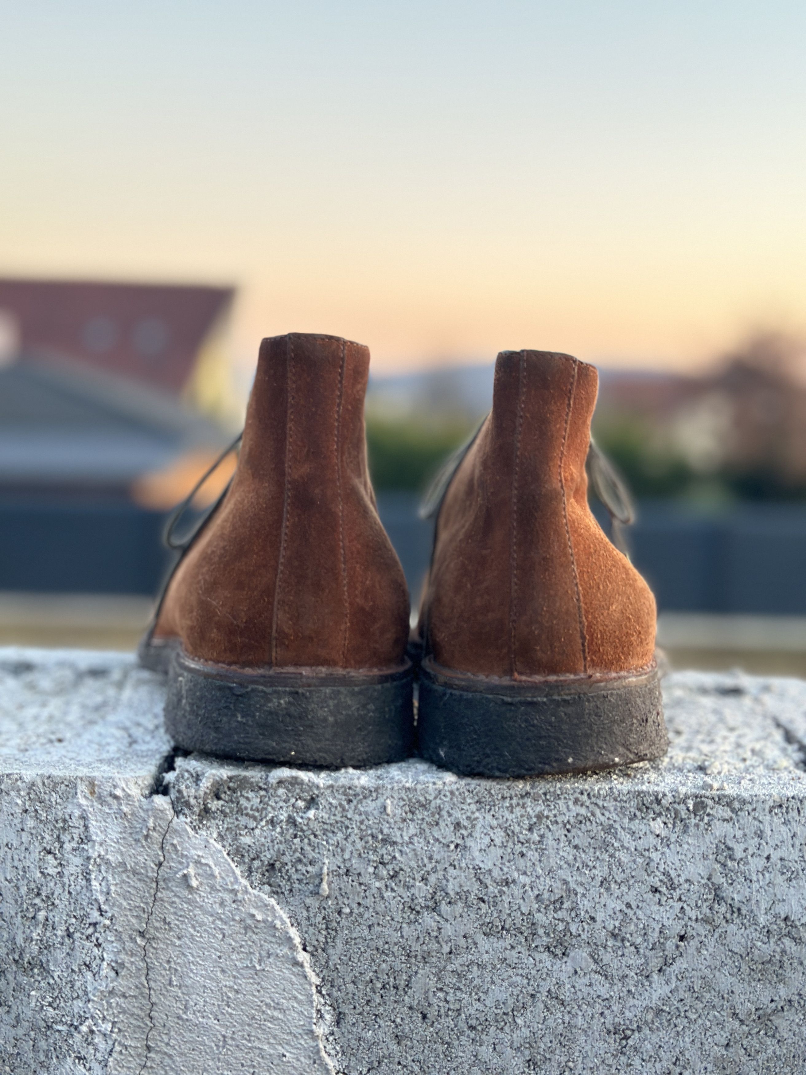Santoni Santoni Premium Suede Chukka Boots cognac Brown Size 11.5 us Size US 11.5 / EU 44-45 - 5 Thumbnail