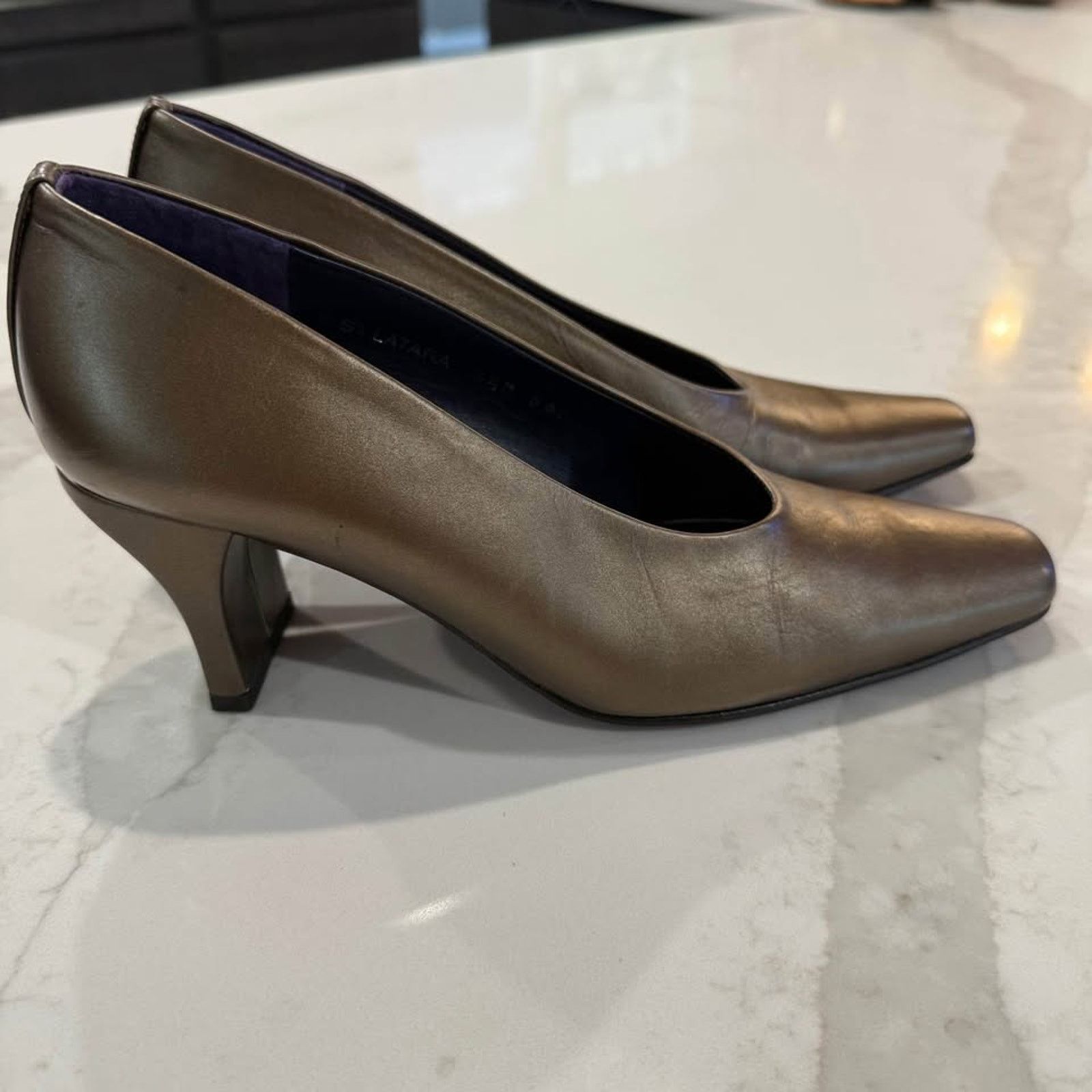 Donald Pliner Vintage Donald J Pliner Latara Square Toe Heels Womens 6.5 Size US 6.5 / IT 36.5 - 1 Thumbnail