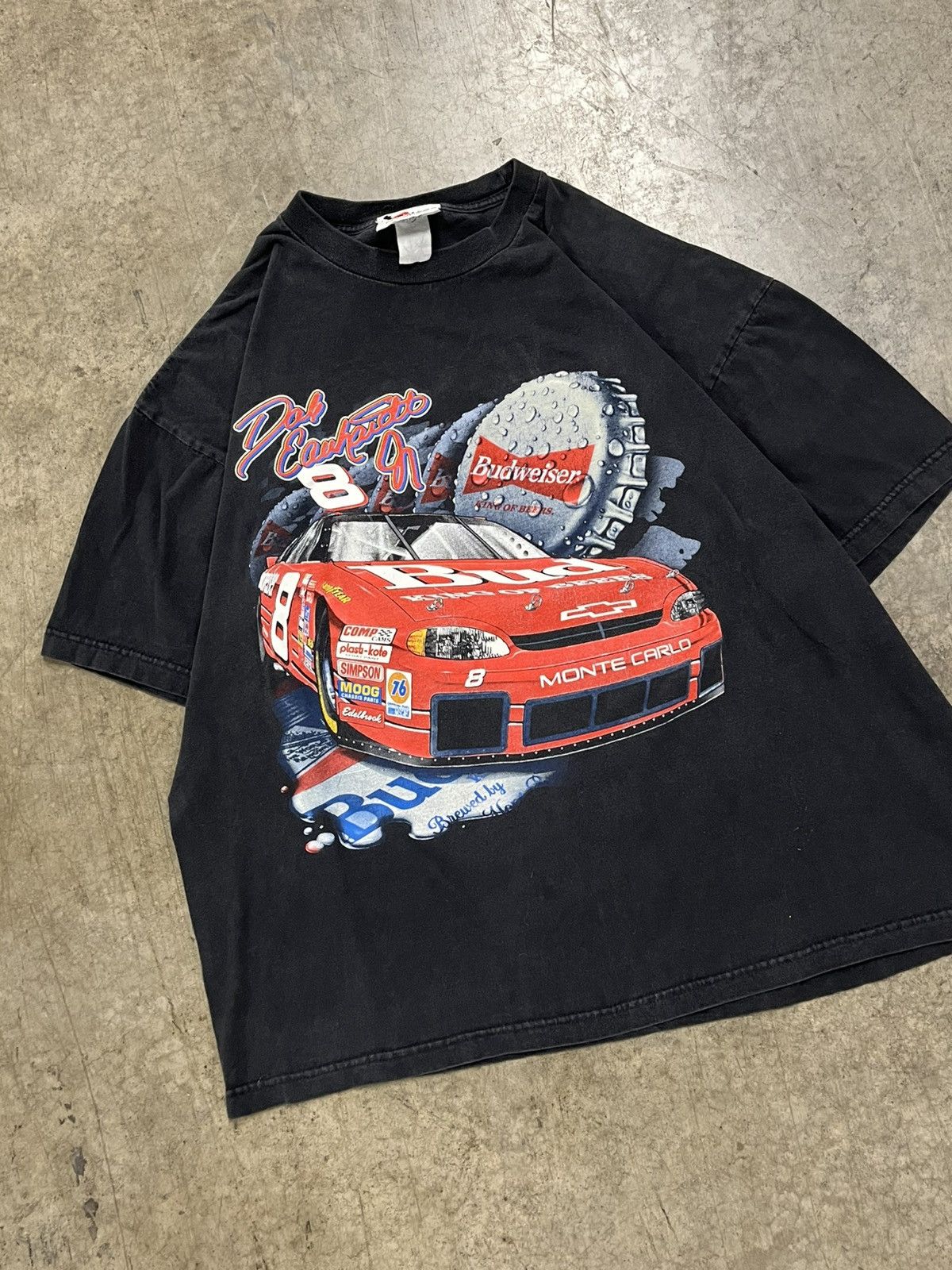 NASCAR × Vintage NASCAR vintage Budweiser beer 90s graphic shirt rare hype Size US XL / EU 56 / 4 - 1 Thumbnail
