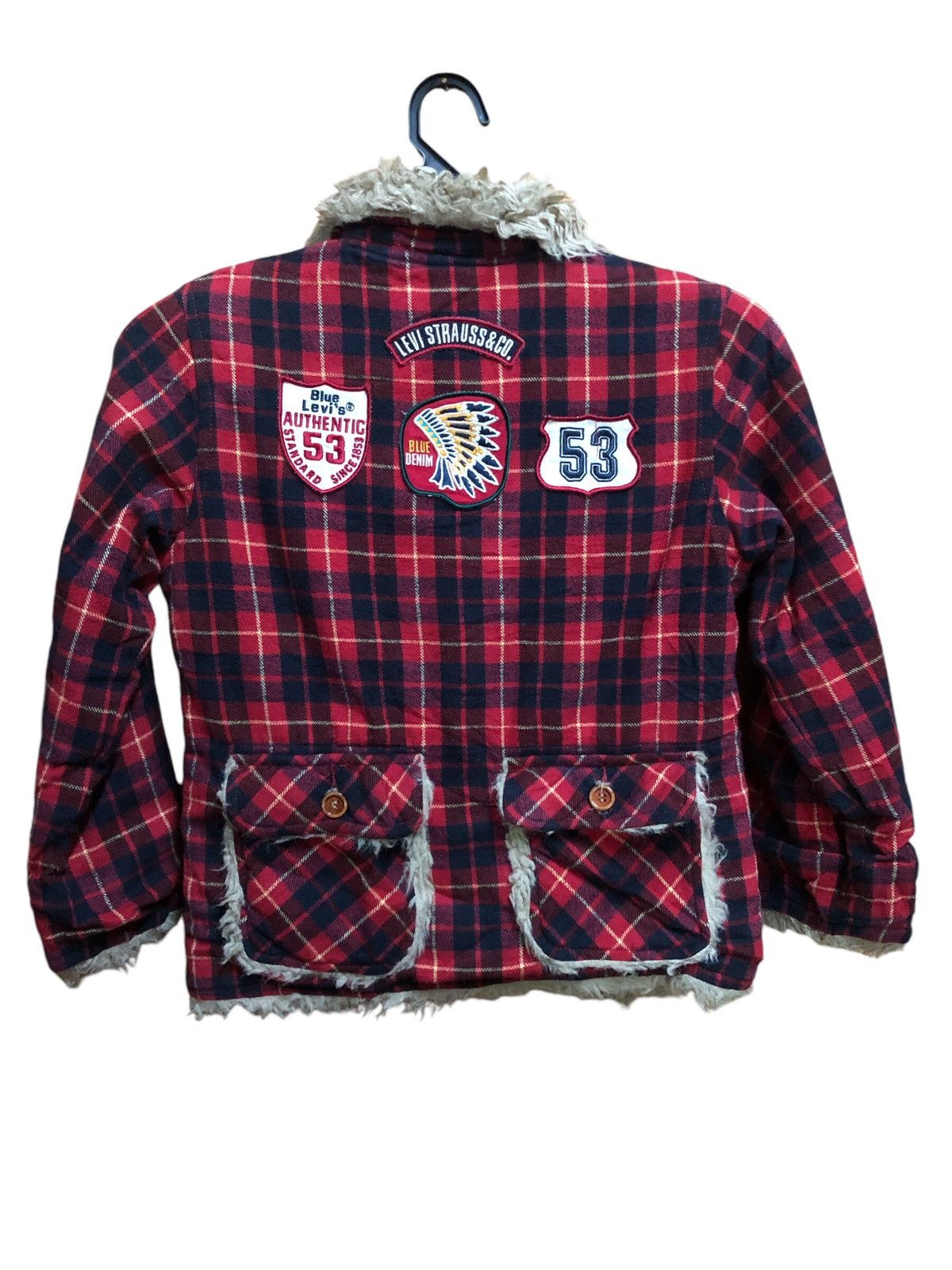 Levi's Levis Red Tab Kid Check Tartan Warm Winter Jacket Size XS / US 0-2 / IT 36-38 - 2 Thumbnail
