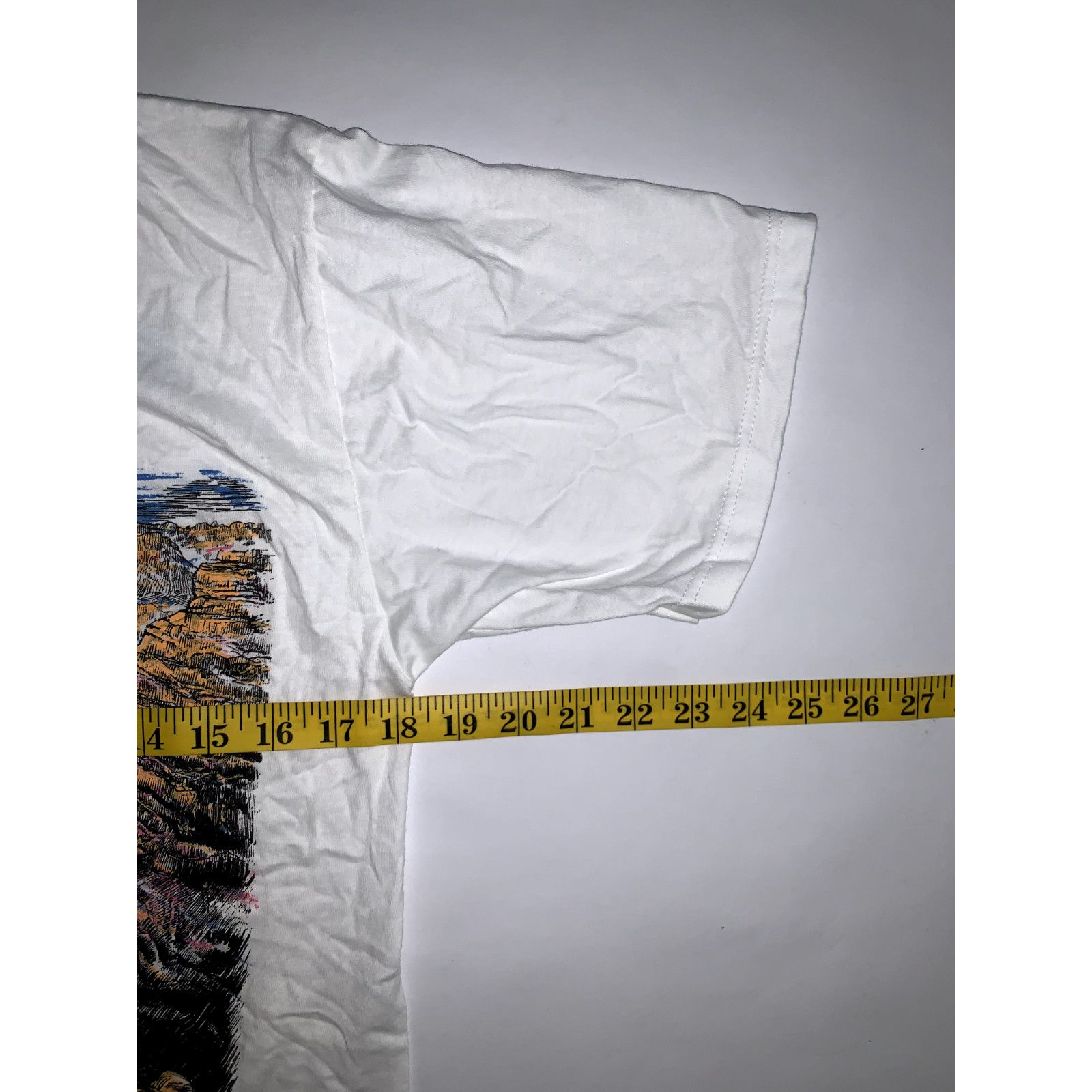 Jerzees Vintage Test Print Shirt Grand Canyon Arizona White M Tee Size US M / EU 48-50 / 2 - 22 Thumbnail