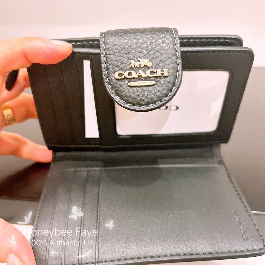 Coach Medium Corner Zip Wallet With Leopard Print CBT25 Size ONE SIZE - 6 Thumbnail