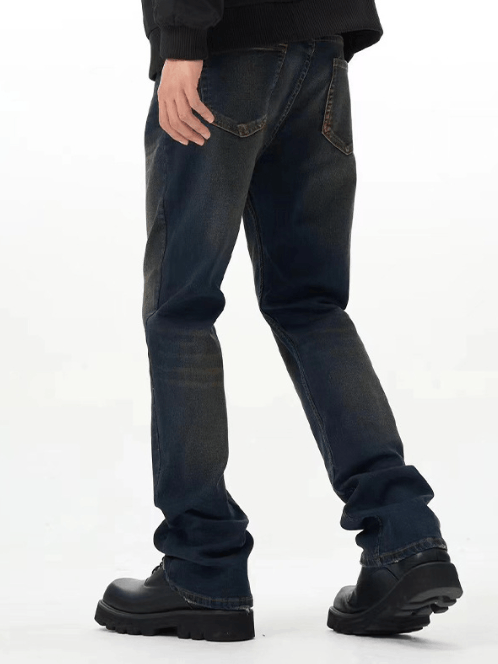 Japanese Brand × Jean Vintage high street distressed loose straight jeans Size US 34 / EU 50 - 3 Thumbnail