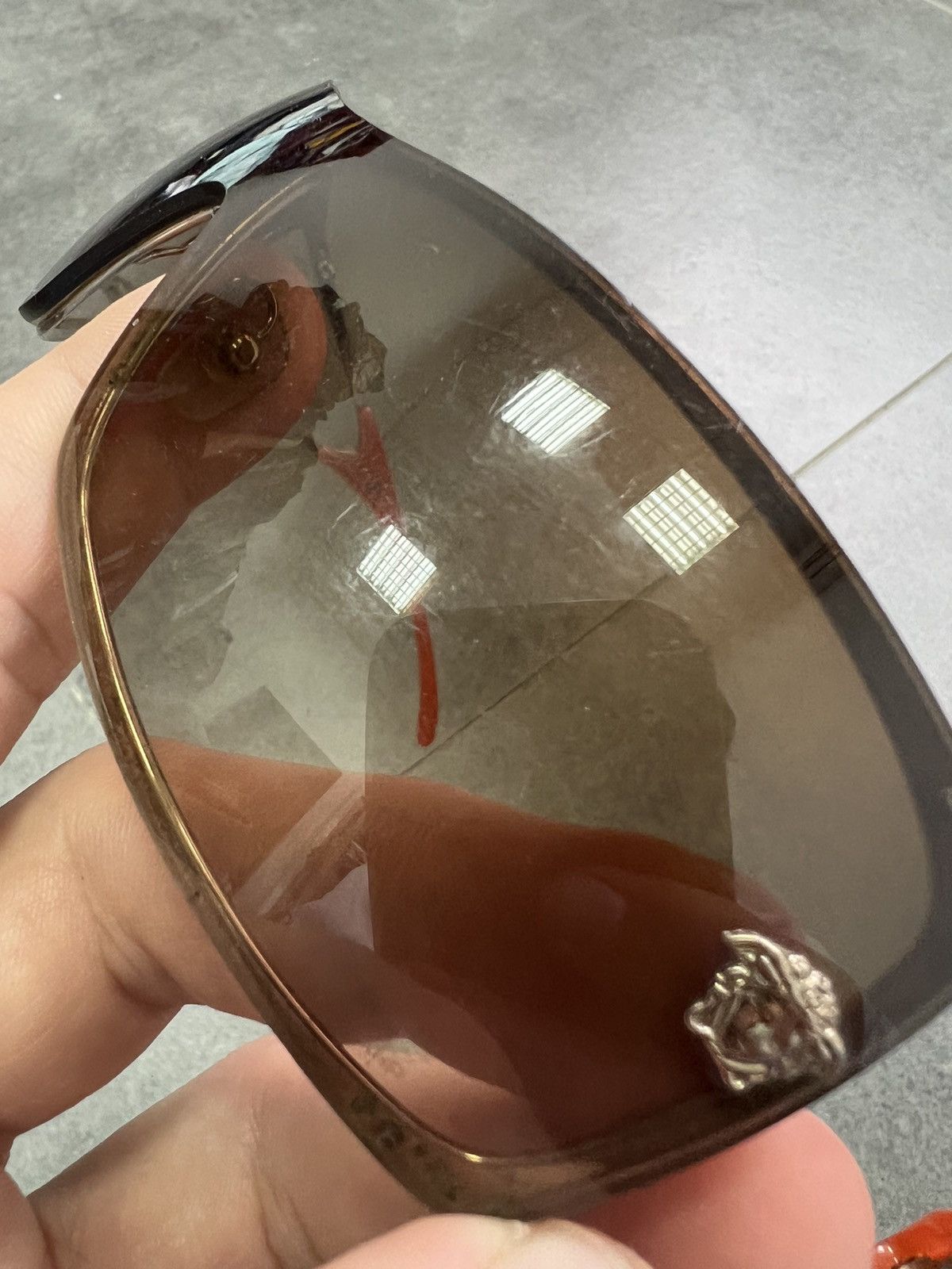 Versace × Vintage Vintage Authentic Versace Shield Sunglasses Medusa Size ONE SIZE - 6 Thumbnail