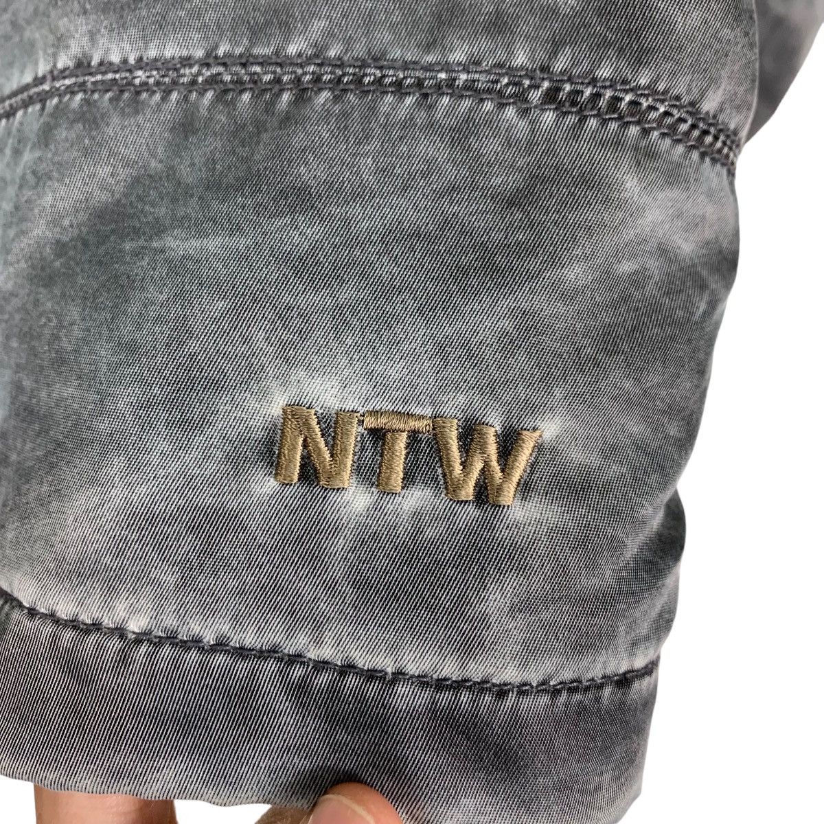 Japanese Brand NTW New Trend World Gray Washed Bomber Jacket #1084-C49 Size US L / EU 52-54 / 3 - 15 Thumbnail
