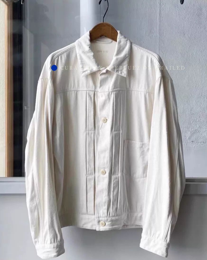 Comoli Light White Silk Jacket in Size M Size US M / EU 48-50 / 2 - 1 Thumbnail