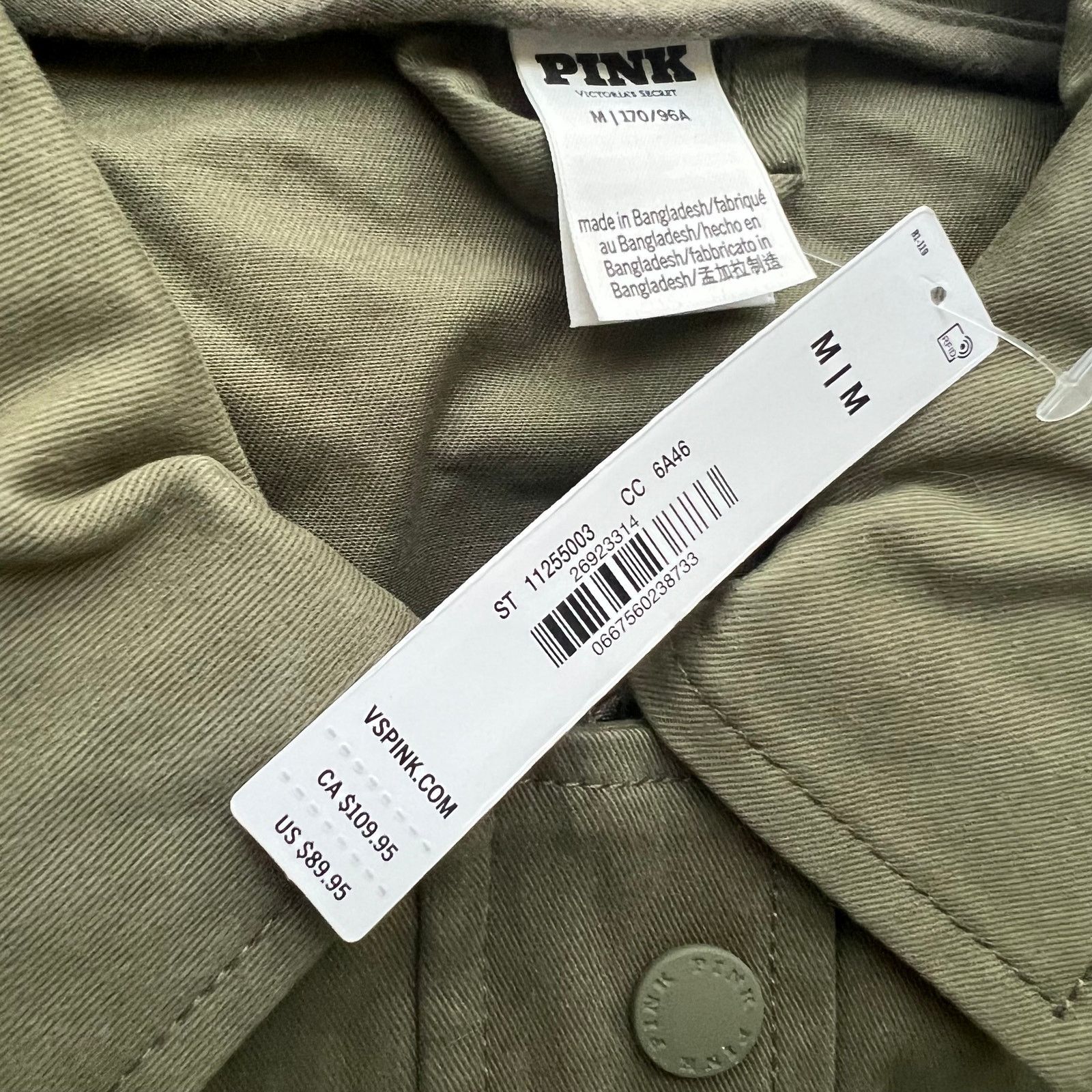Victoria's Secret Victoria's Secret Pink Olive Cargo Utility Jacket, M Size M / US 6-8 / IT 42-44 - 7 Thumbnail