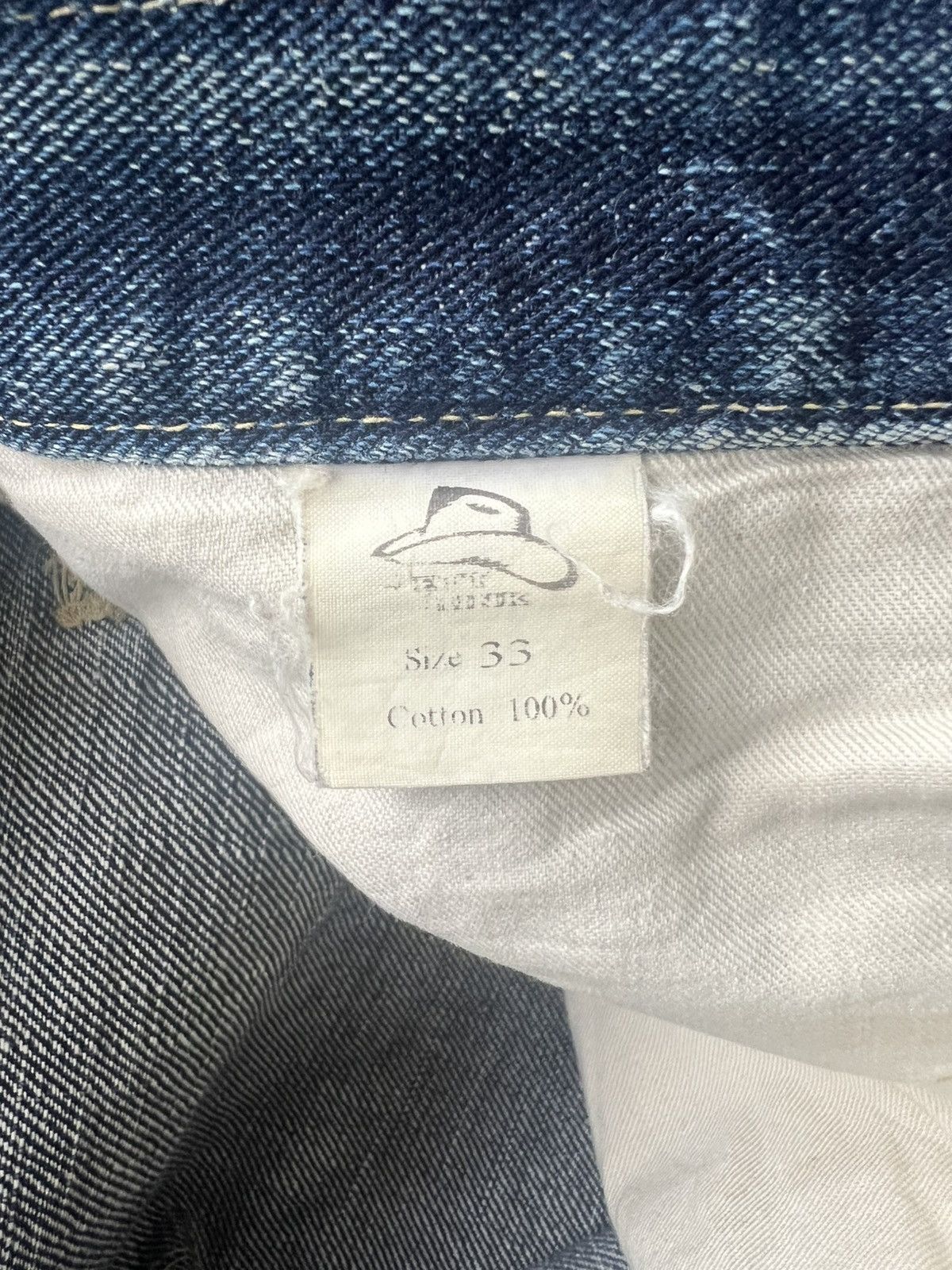 Samurai Jeans Vintage Jett Rink Texas 🇯🇵 Beautiful Fade Wear Selvaged Denim Size US 33 - 16 Thumbnail