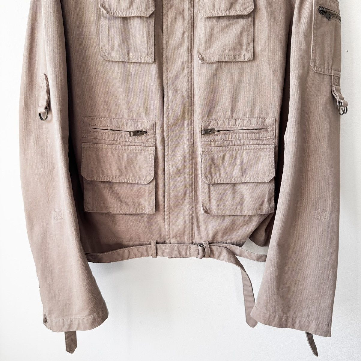 Dior Dior Homme SS2006 Khaki Cotton M65 Military Safari Jacket Size US L / EU 52-54 / 3 - 3 Thumbnail