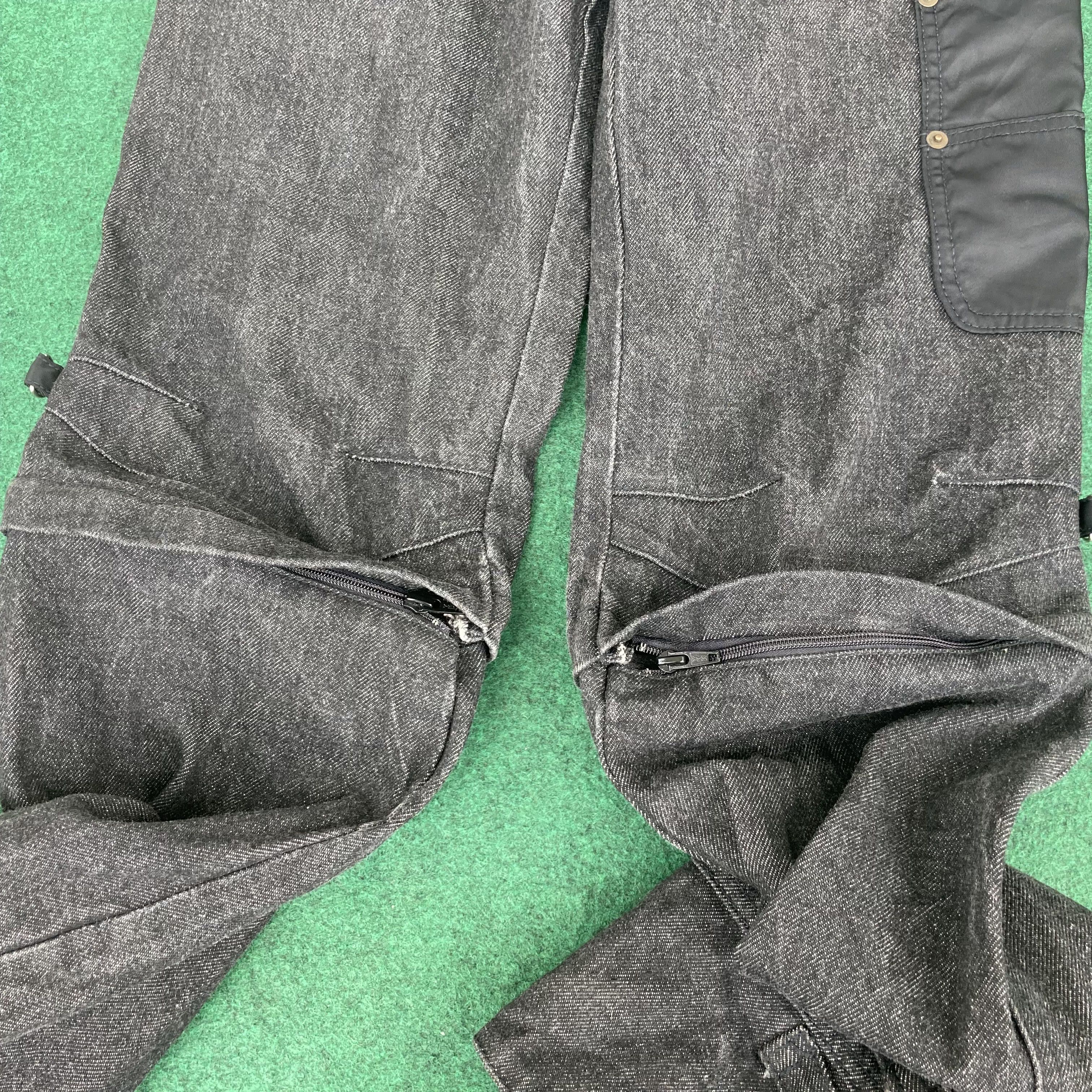 Japanese Brand Vtg Statements Pants Half Zip Batsu Pant Jeans Trouser Jeans Size US 28 / EU 44 - 6 Thumbnail