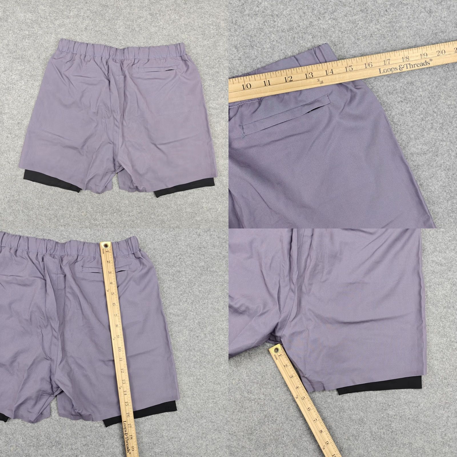 Darc Sport Darc Sport Los Angeles Forever Compression Shorts Mens M Purple Lined New Size US 31 - 8 Thumbnail