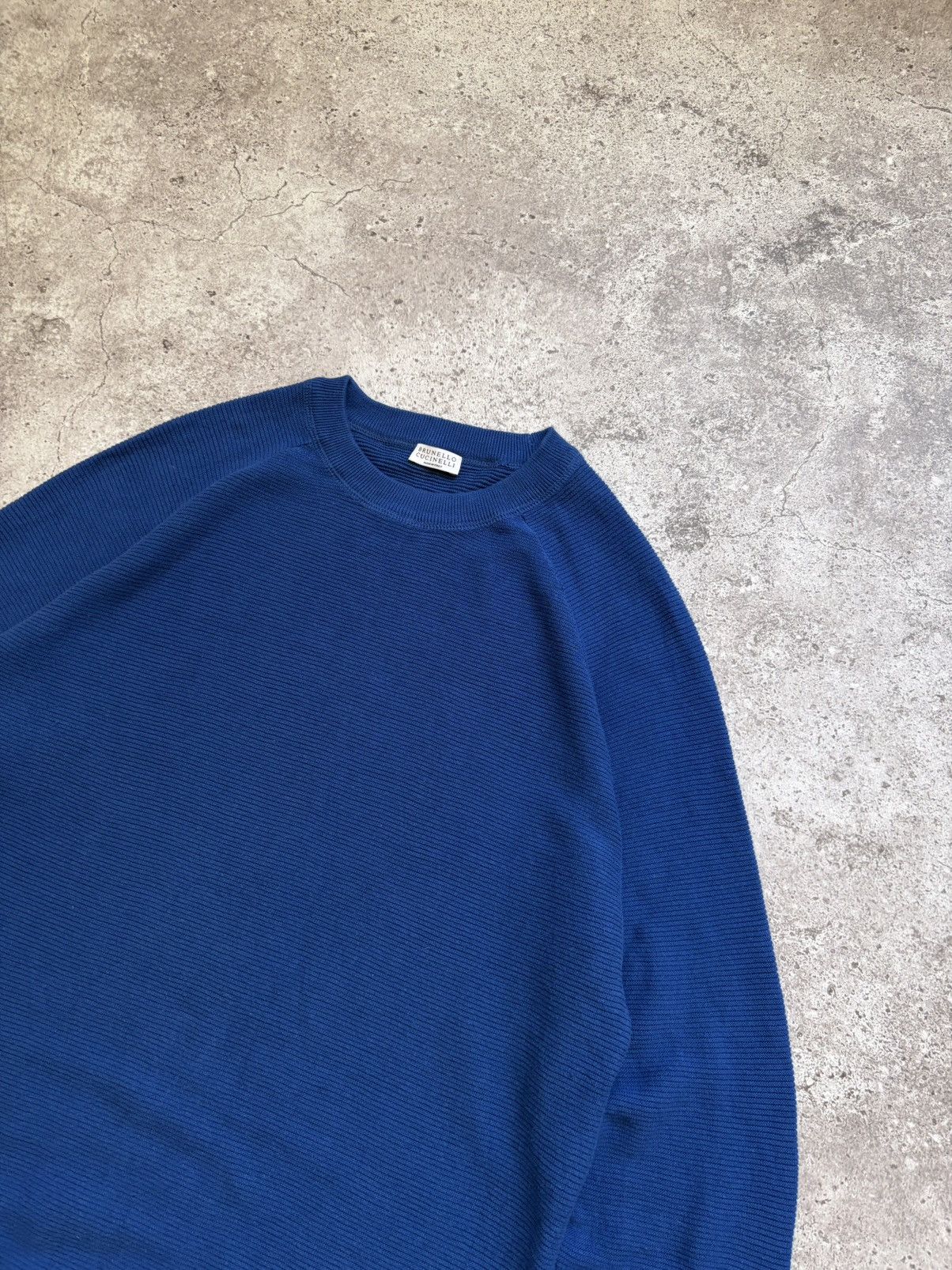 Brunello Cucinelli Brunello Cucinelli Blue Mens Sweater Size US XL / EU 56 / 4 - 2 Thumbnail