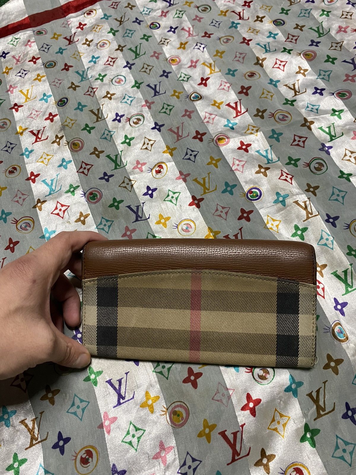 Burberry Burberry Beige plaid Long Wallet Preowned Size ONE SIZE - 7 Thumbnail
