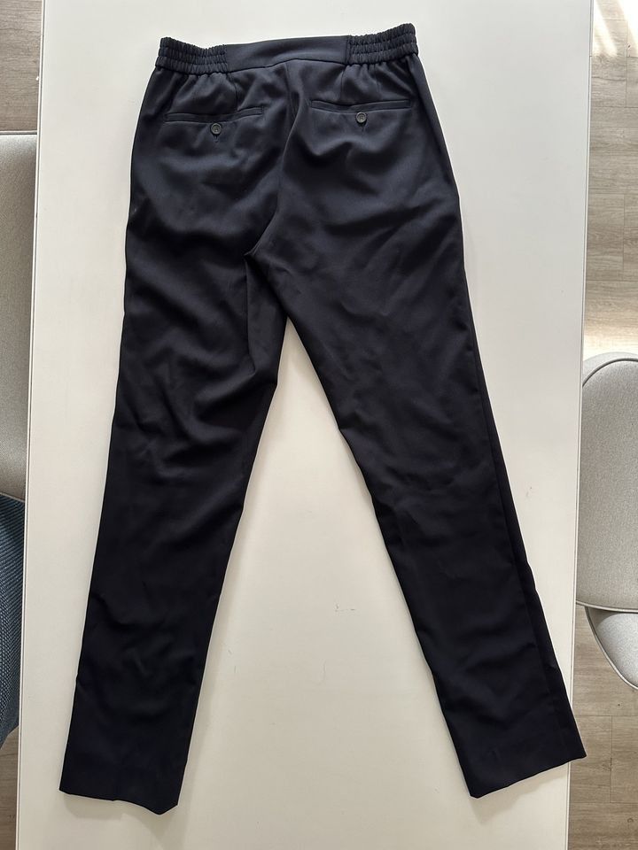 Sandro Sandro Paris Straight Leg Virgin Wool Pants Trousers NAVY Size US 29 - 4 Thumbnail