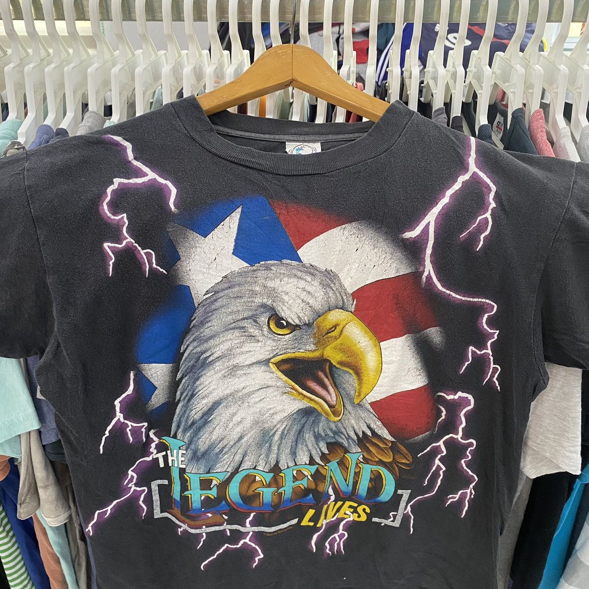 Vintage Vintage American Thunder The Legend Lives Size US L / EU 52-54 / 3 - 3 Thumbnail