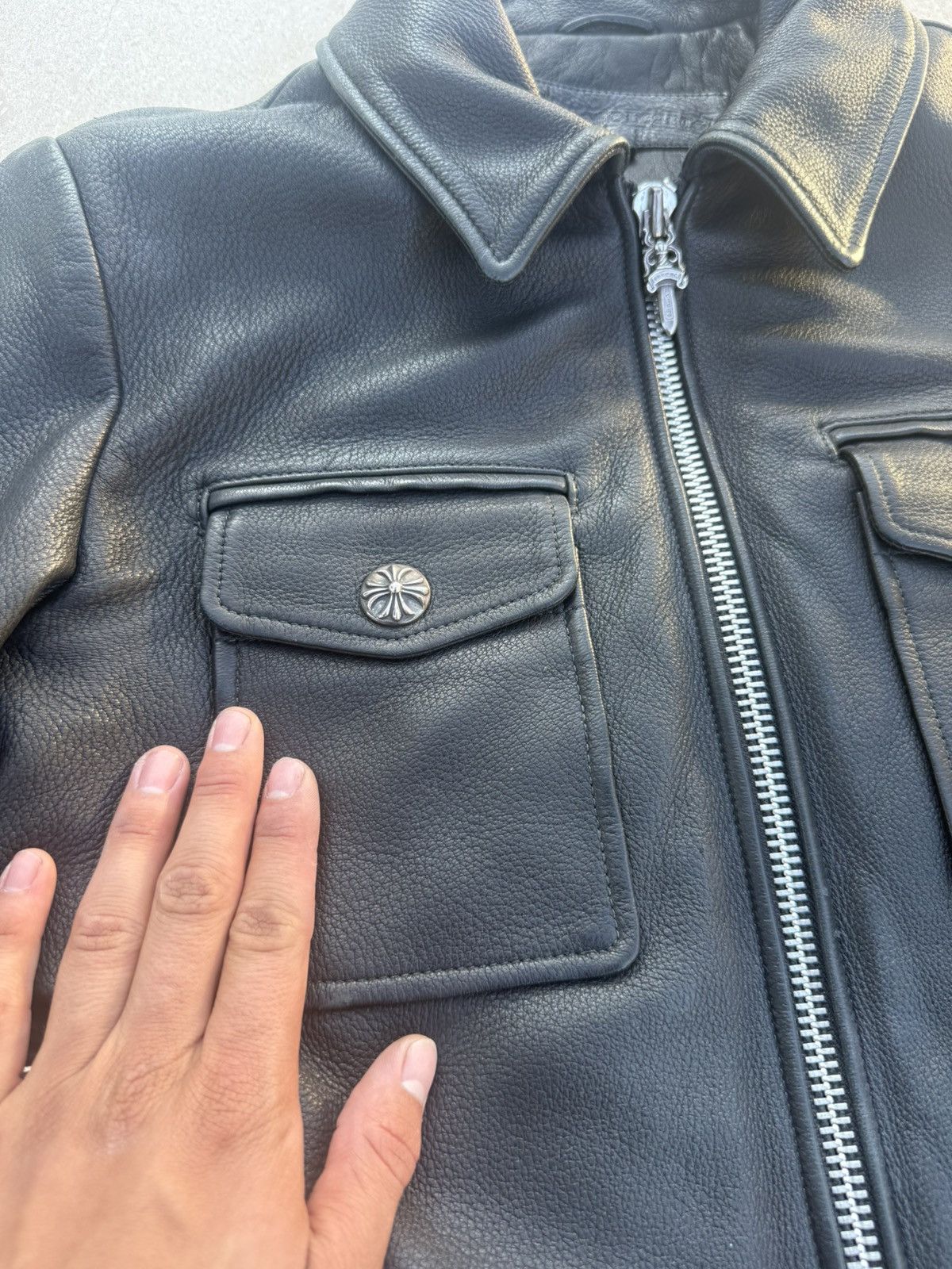 Chrome Hearts Chrome hearts leather policeman jacket size M Size US M / EU 48-50 / 2 - 5 Thumbnail
