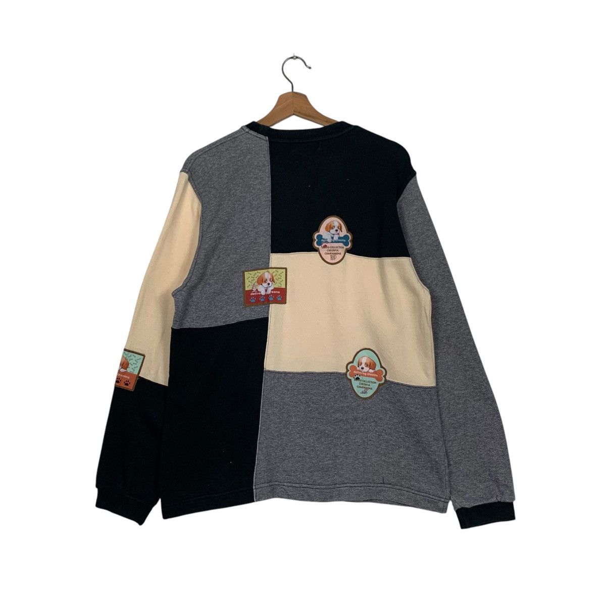 Japanese Brand KUNIO SATO Puppies Patches Logo Checked Sweatshirt #1737-C77 Size US L / EU 52-54 / 3 - 7 Thumbnail