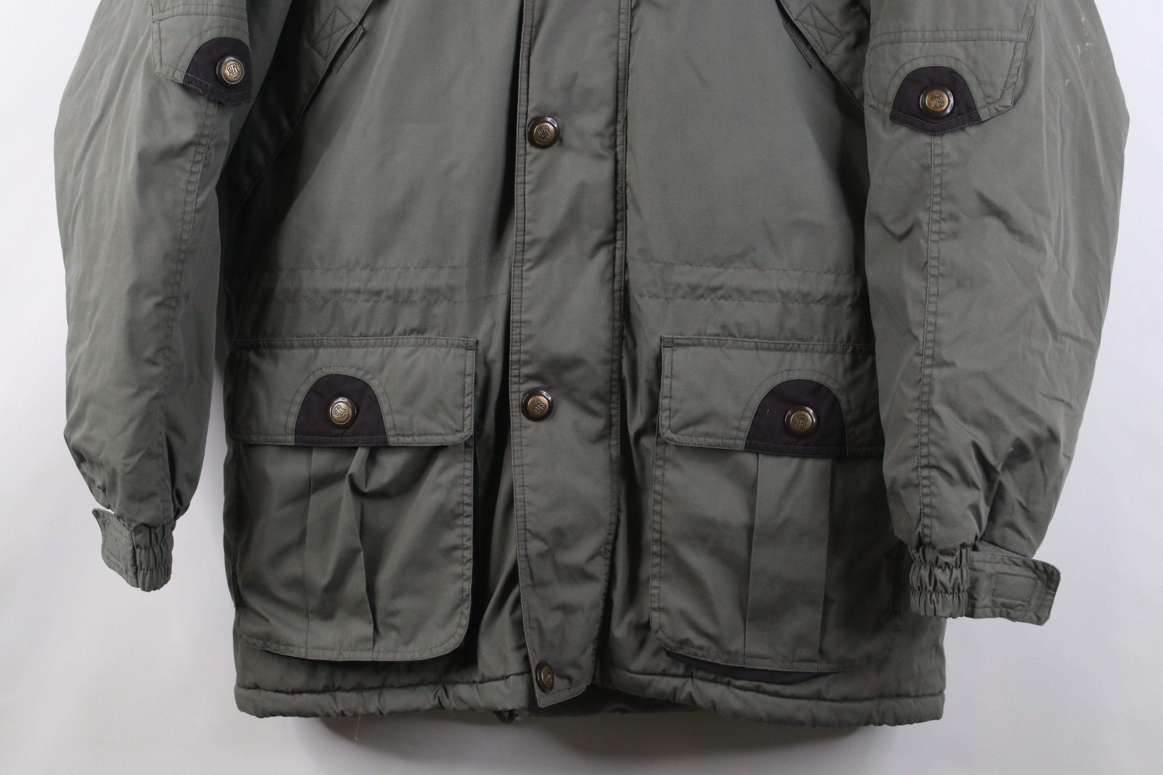 Vintage Vintage 90s Streetwear Hooded Puffer Parka Jacket Green Size US M / EU 48-50 / 2 - 3 Thumbnail
