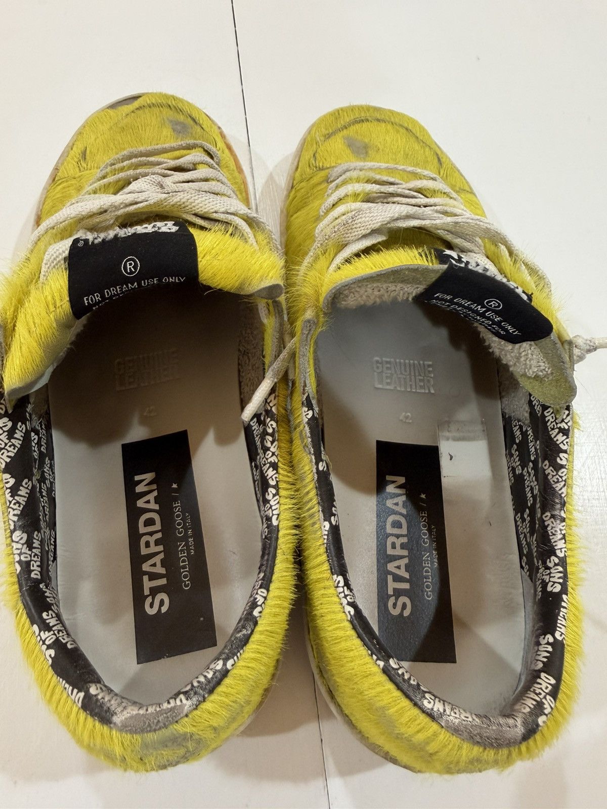 Golden Goose Golden Goose Stardan Yellow Pony Hair Size US 9.5 / EU 42-43 - 2 Thumbnail