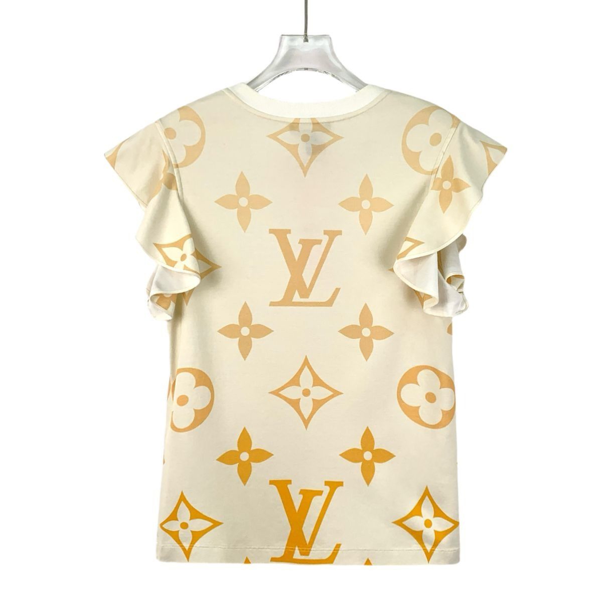 Louis Vuitton Louis Vuitton Beige Monogram Print Round-Neck Lace Sleeve Co Size S / US 4 / IT 40 - 7 Thumbnail