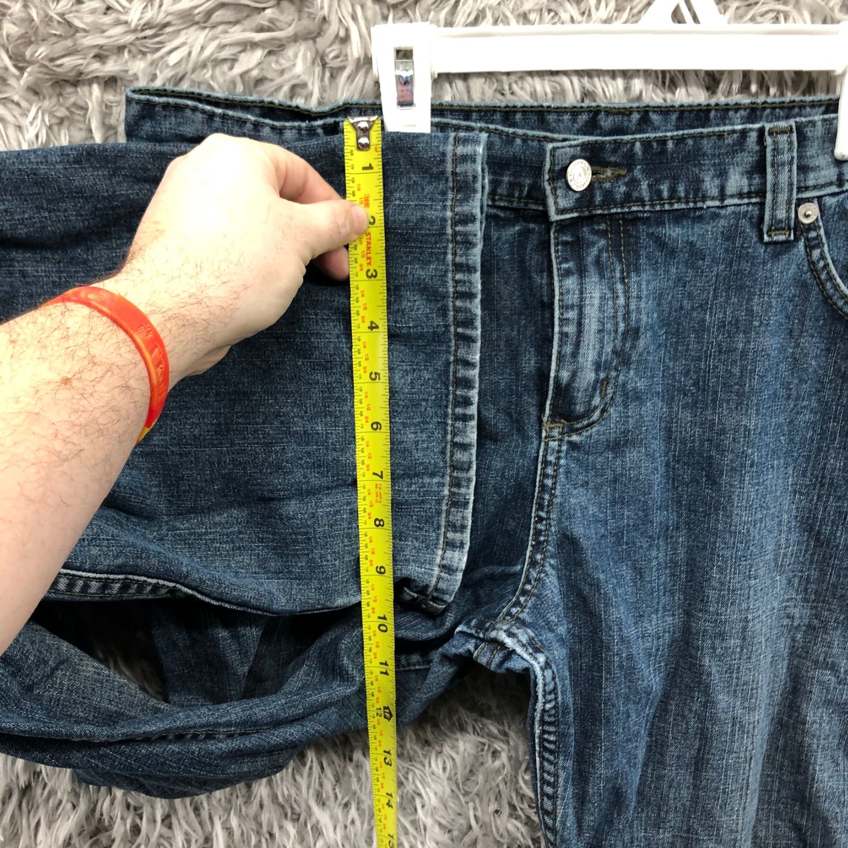 Hurley Hurley Jeans Size 11 Womens Mid Rise Dark Wash Blue Denim Bootcut Women's Regular Fit 34 in waist 31 in inseam Jeans Size 32" / US 10 / IT 46 - 4 Thumbnail