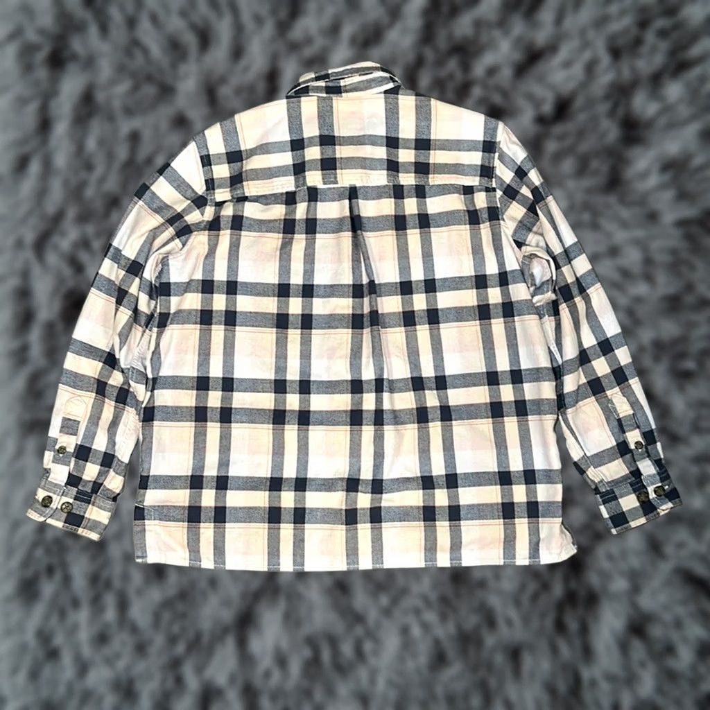 Carhartt Carhartt Button-Up Shirt Women Large Blue Plaid Long Sleeve Rugged Flex Loose Flannel Casual 90s Style Size L / US 10 / IT 46 - 1 Thumbnail