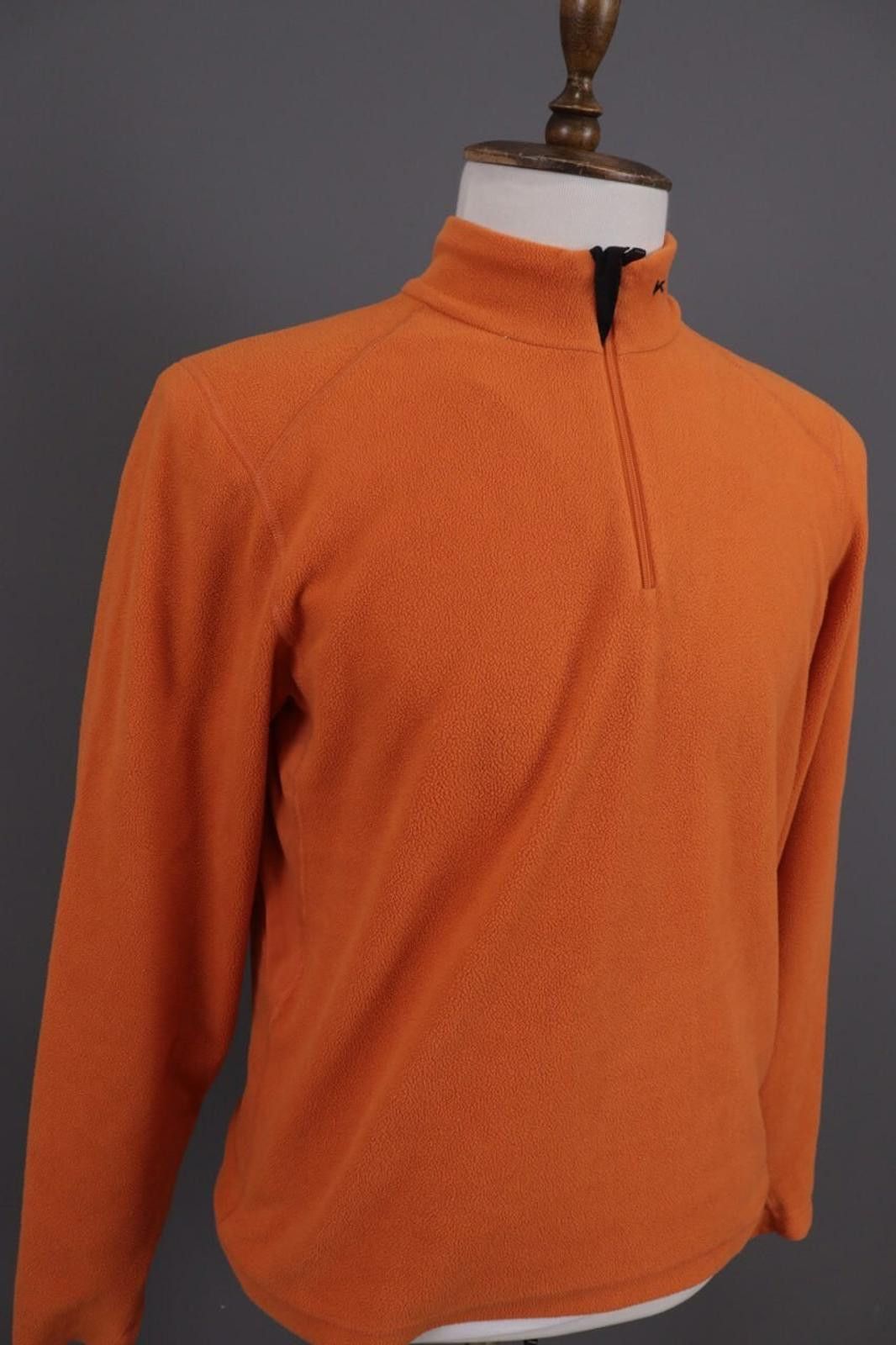 KJUS KJUS System Orange 1/4 Zip Activewear Fleece Jacket Size M Size US M / EU 48-50 / 2 - 5 Thumbnail