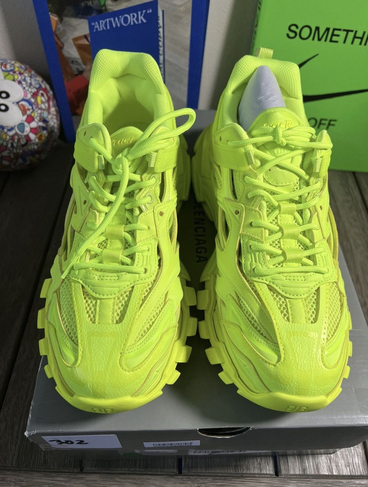 Balenciaga Balenciaga Track 2 Fluro Sneakers Size US 11 / EU 44 - 4 Thumbnail