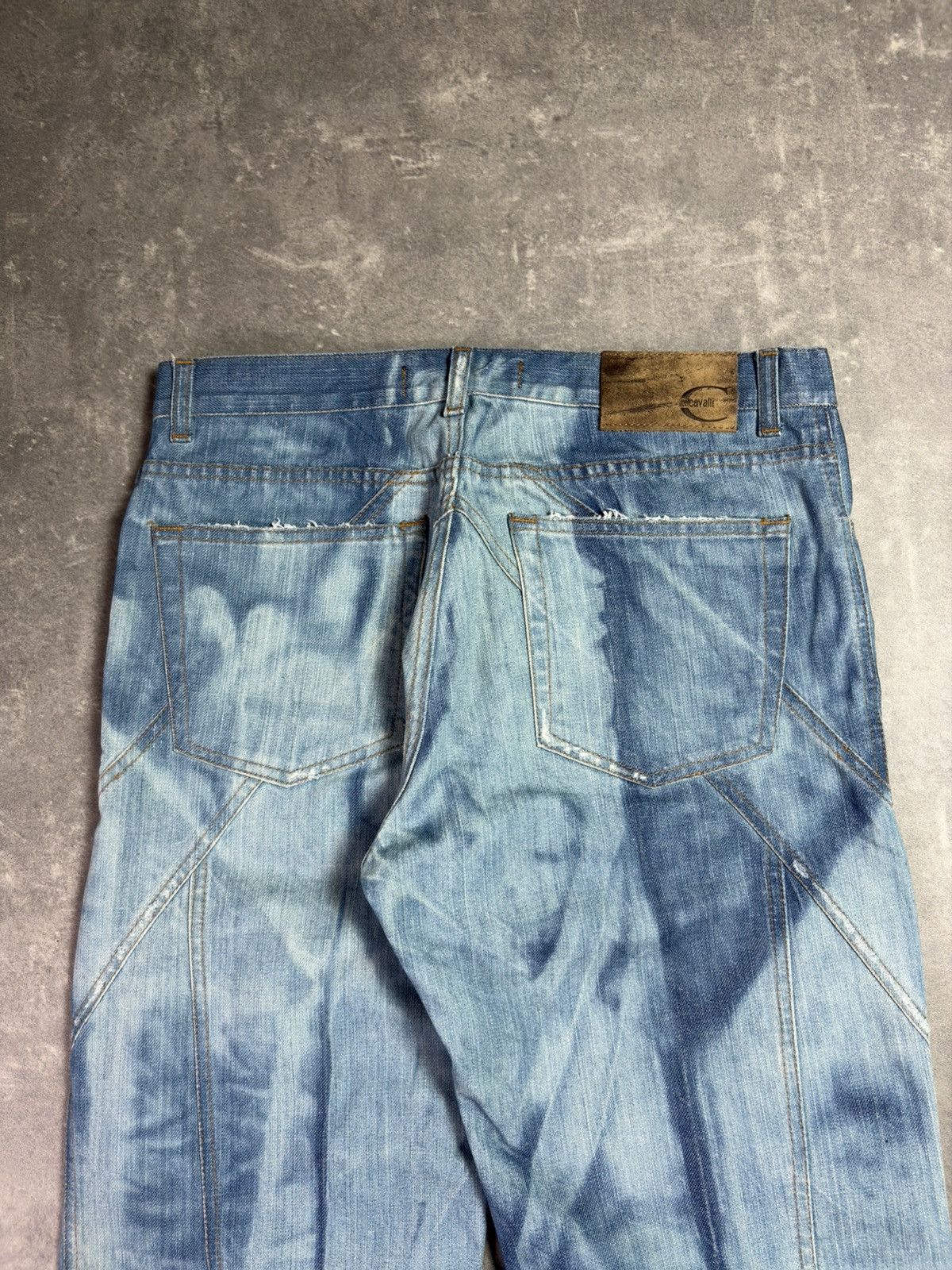 Just Cavalli 00s Just Cavalli Colorblock Dyed Flared Denim Jeans 32 48 Size US 32 / EU 48 - 12 Thumbnail
