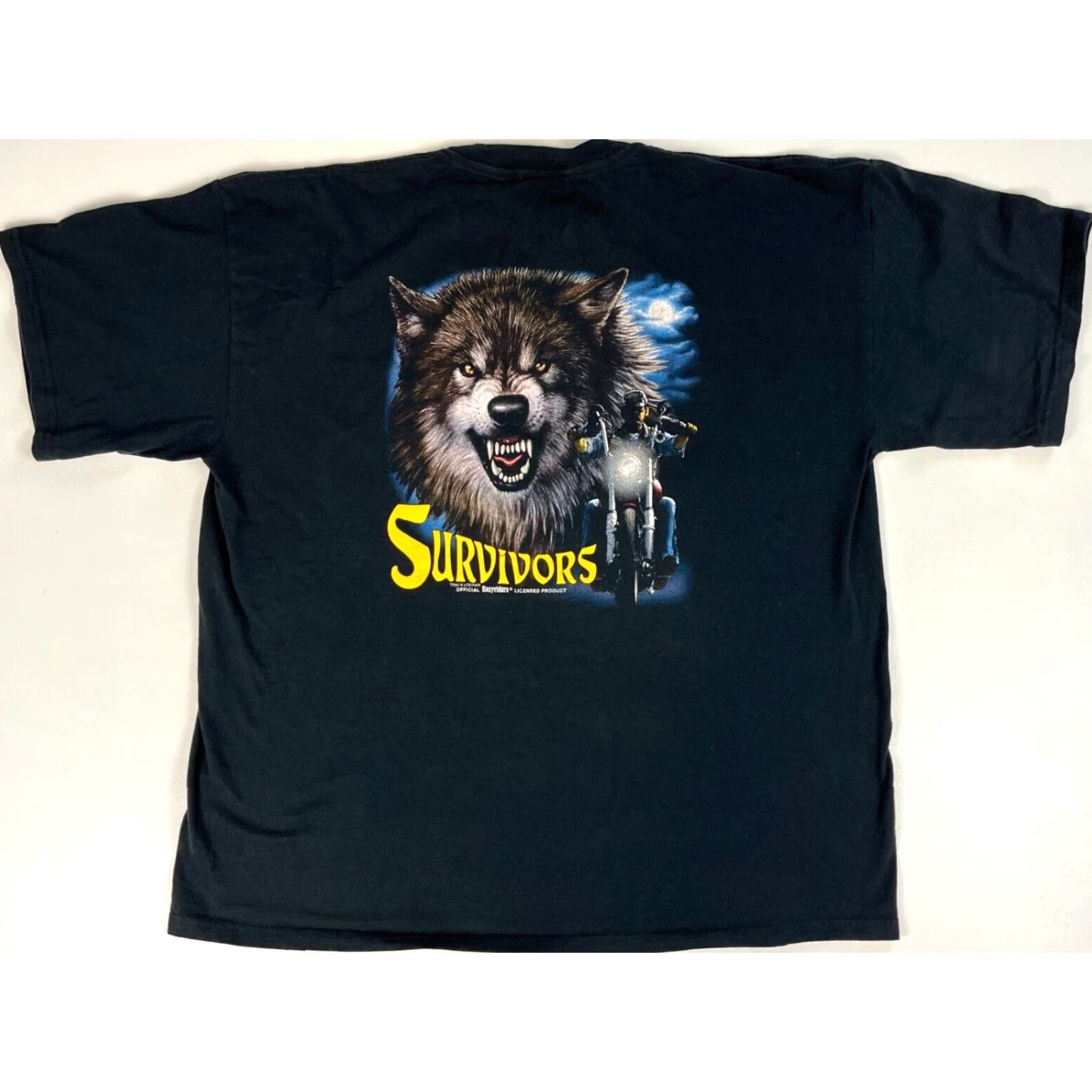 Vintage VINTAGE Trau & Loevner TNT Survivors Genuine Biker T-Shirt Sz 3XL Men Black Cotton Short Sleeve Crew Neck Double-Sided EEasyriders Licensed Product Size US XXL / EU 58 / 5 - 2 Thumbnail
