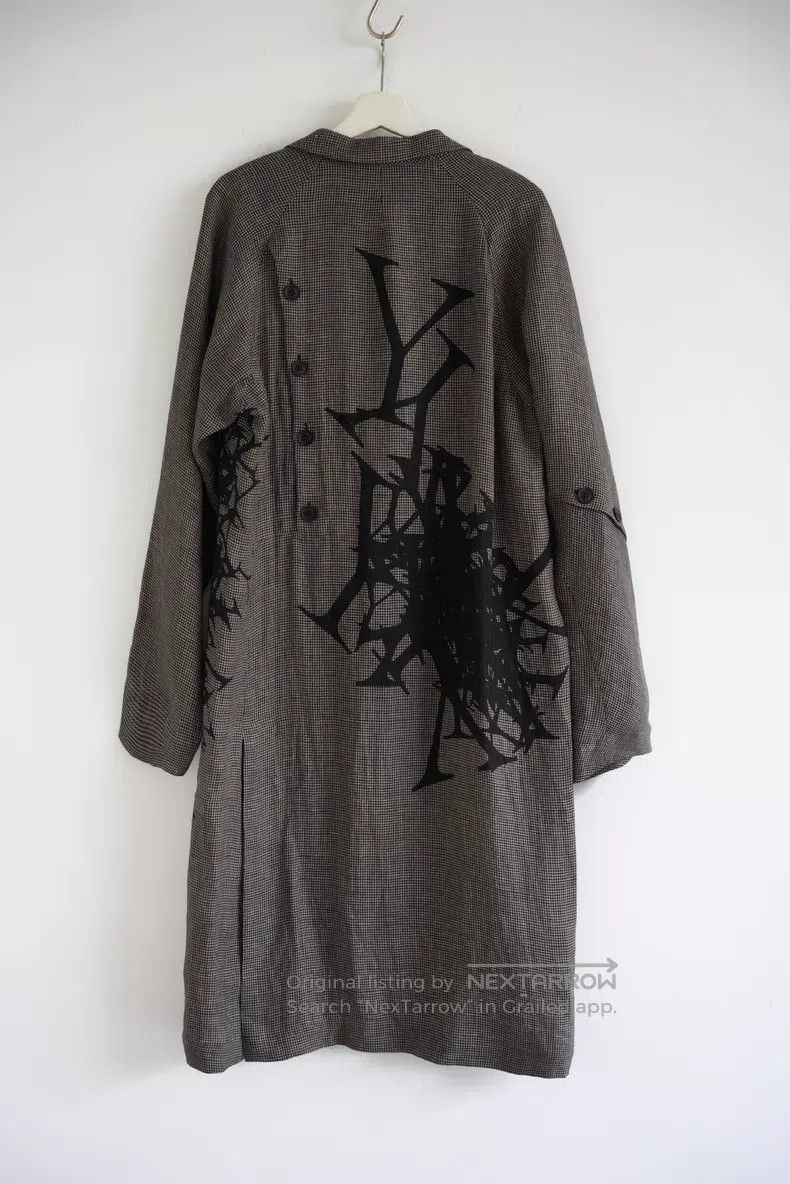 Yohji Yamamoto Yohji Yamamoto 24 SS houndstooth monogram coat Size US M / EU 48-50 / 2 - 2 Thumbnail