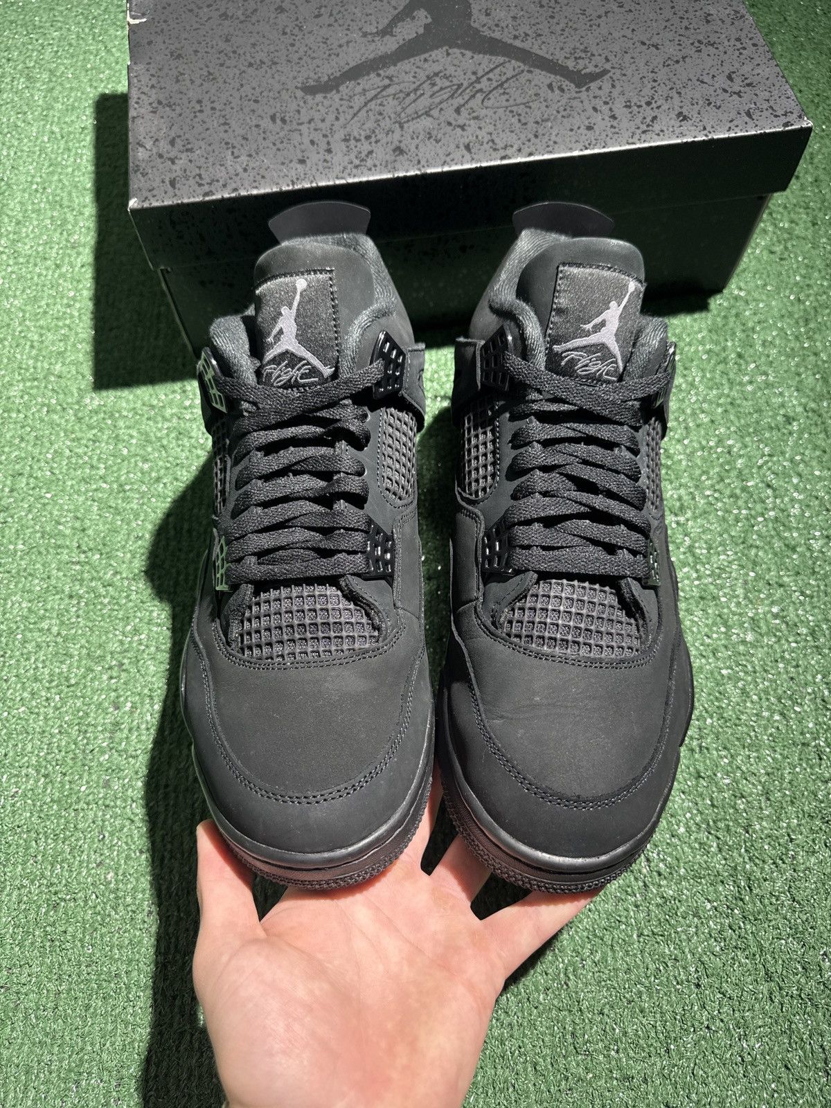 Jordan Brand Jordan 4 black cat 2025 Size US 12 / EU 45 - 3 Thumbnail