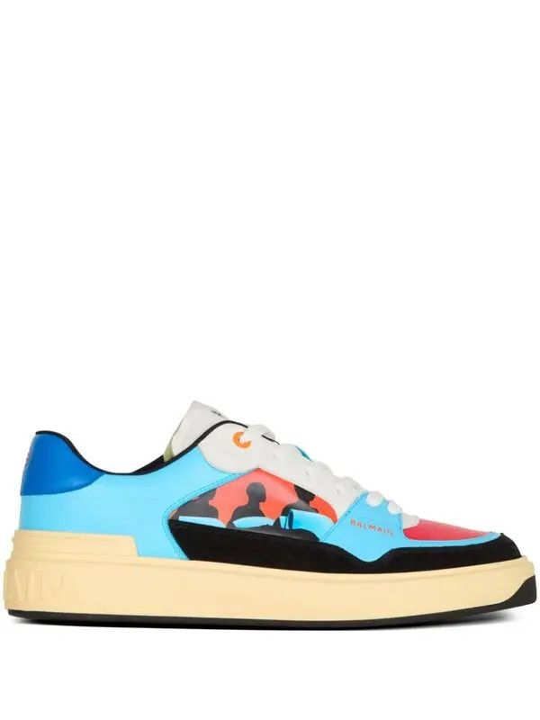 Balmain o1s1wg111225 X Prince Gyasi B-Court Sneakers in Multicolor Size US 9 / EU 42 - 1 Thumbnail