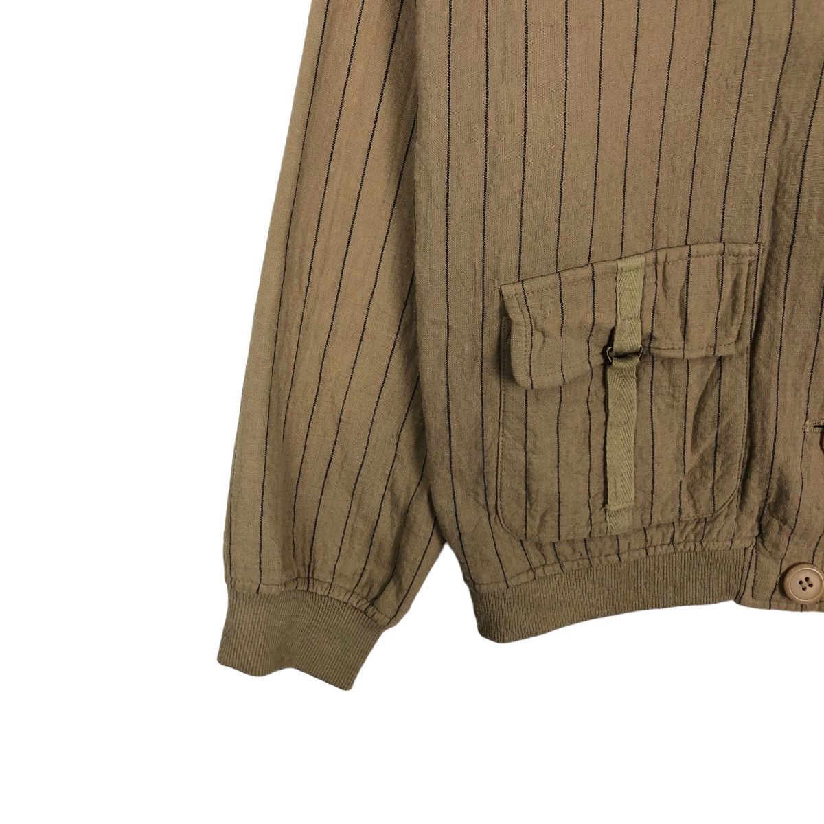 Issey Miyake 🔥VINTAGE PIN STRIPE BOMBER JACKET TORINO ISSEY MIYAKE Size US M / EU 48-50 / 2 - 3 Thumbnail