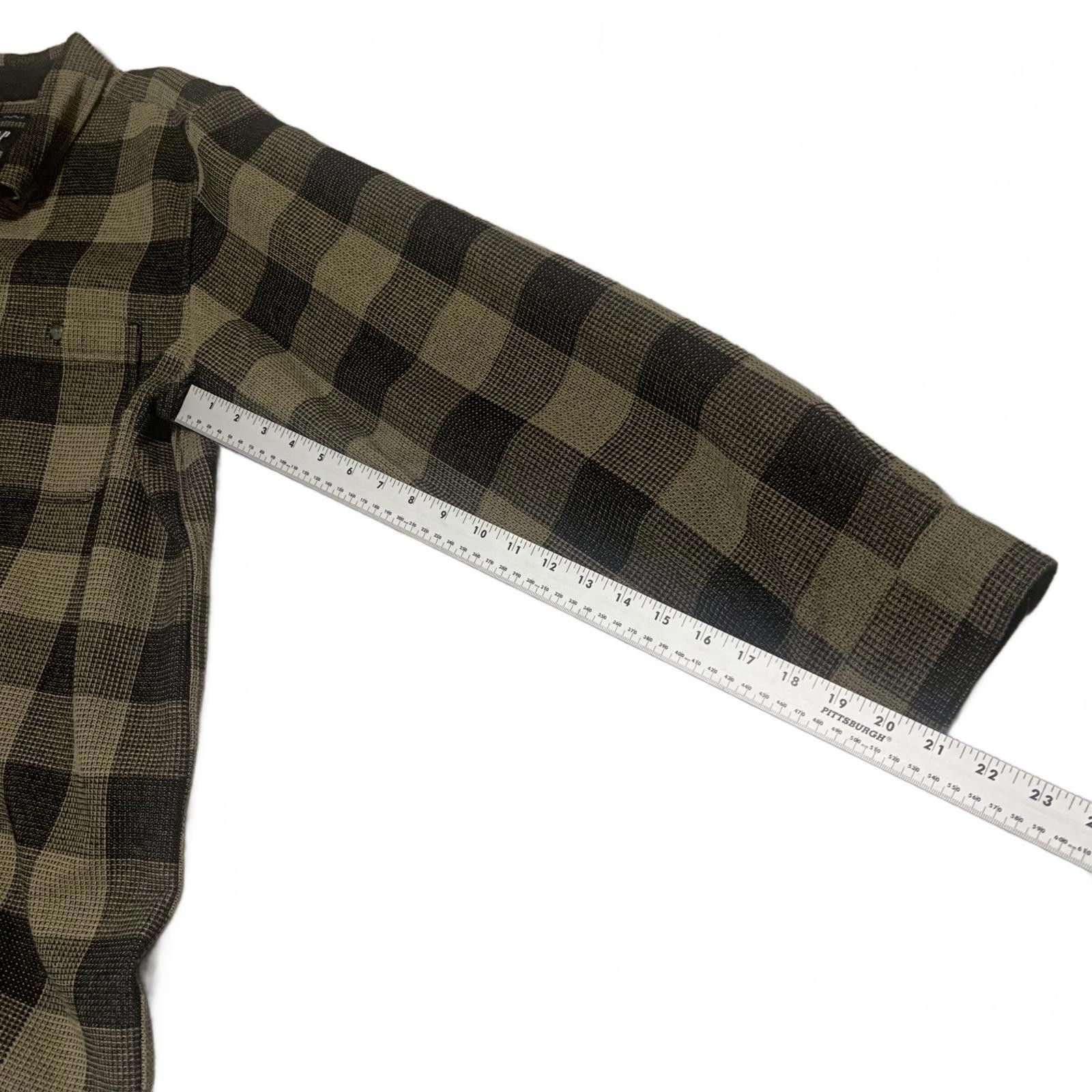 Gap GAP Men's XL Tall Olive Black Buffalo Plaid Shirt Size US XL / EU 56 / 4 - 7 Thumbnail