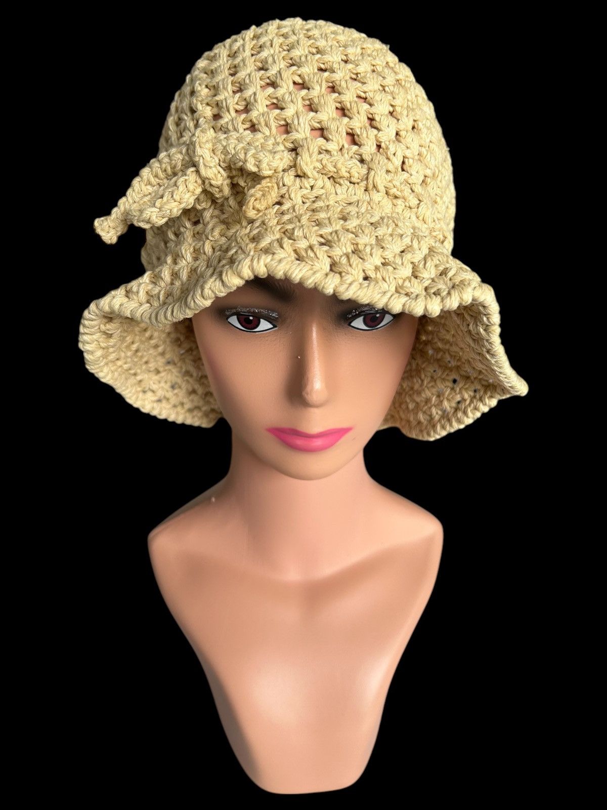 Japanese Brand × Kapital × Vintage Crochet Knitted Handmade Bucket Hats Size ONE SIZE - 1 Thumbnail
