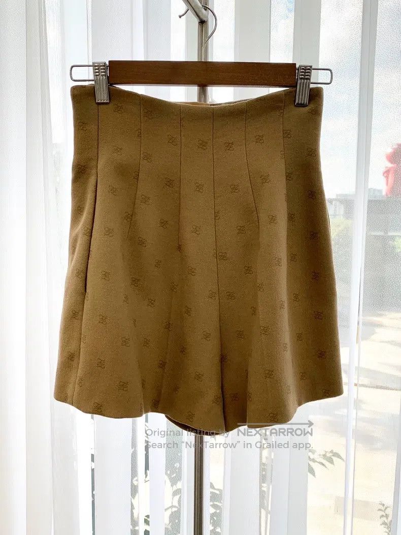 Fendi Fendi Logo Printed High-waisted Shorts Brown Size 24" / US 00 / IT 34 - 2 Thumbnail