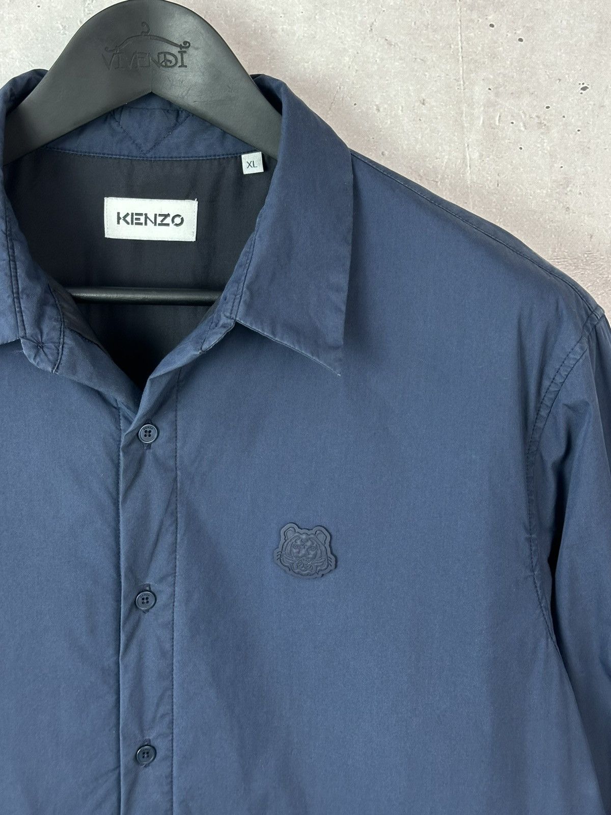 Kenzo Kenzo Blue Light Insulated Men’s Coach Overshirt-Jacket Size US XL / EU 56 / 4 - 4 Thumbnail