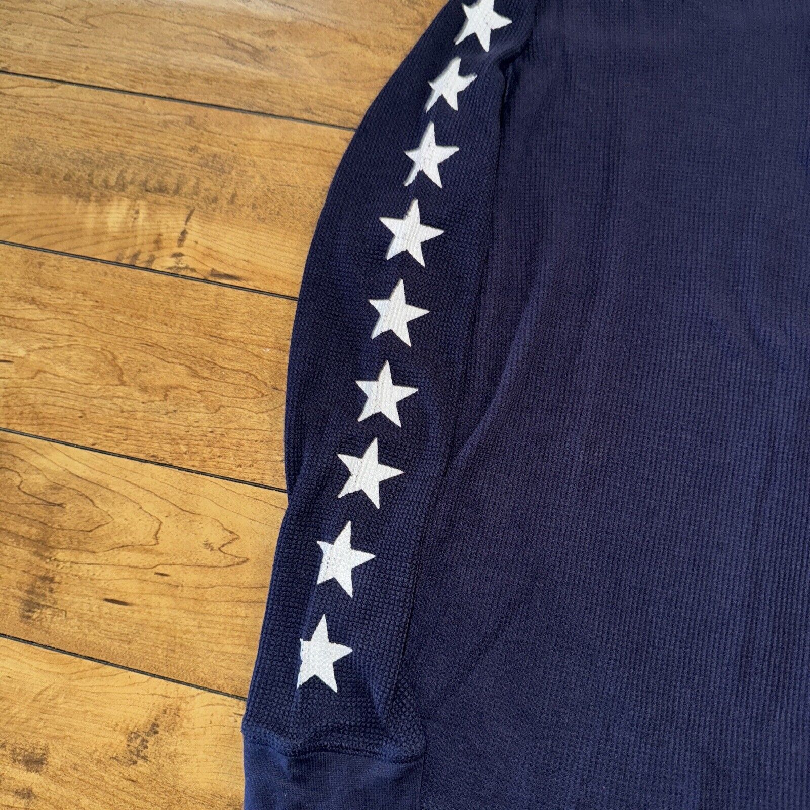 Enyce Vintage ENYCE Jean Thermal Henley Shirt Navy Blue L 21x26 Size US L / EU 52-54 / 3 - 4 Thumbnail