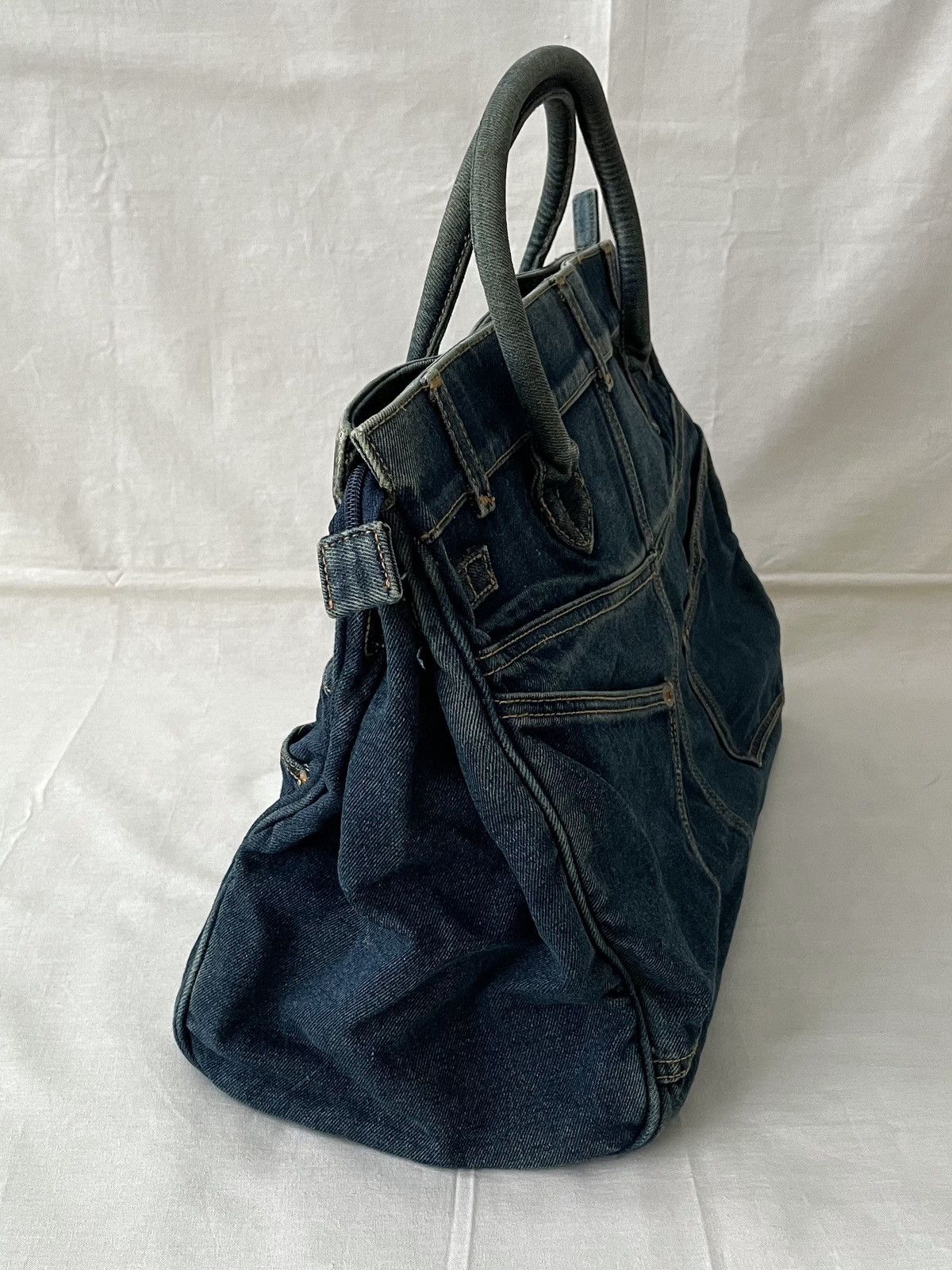 Japanese Brand Birkin Style Denim Handmade Bag by Via Demizon Doux Japan Size ONE SIZE - 7 Thumbnail