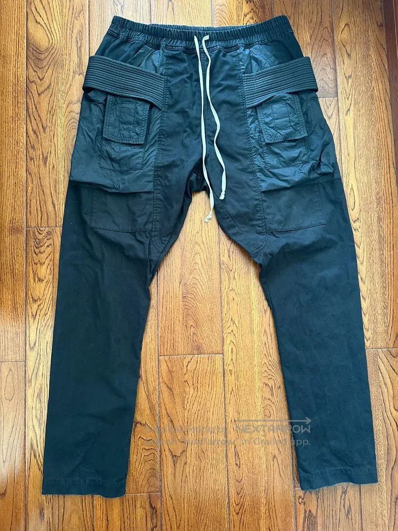 Rick Owens Drkshdw Rick Owens DRKSHDW Nylon Paneled Cargo Pants. Size US 31 - 1 Thumbnail