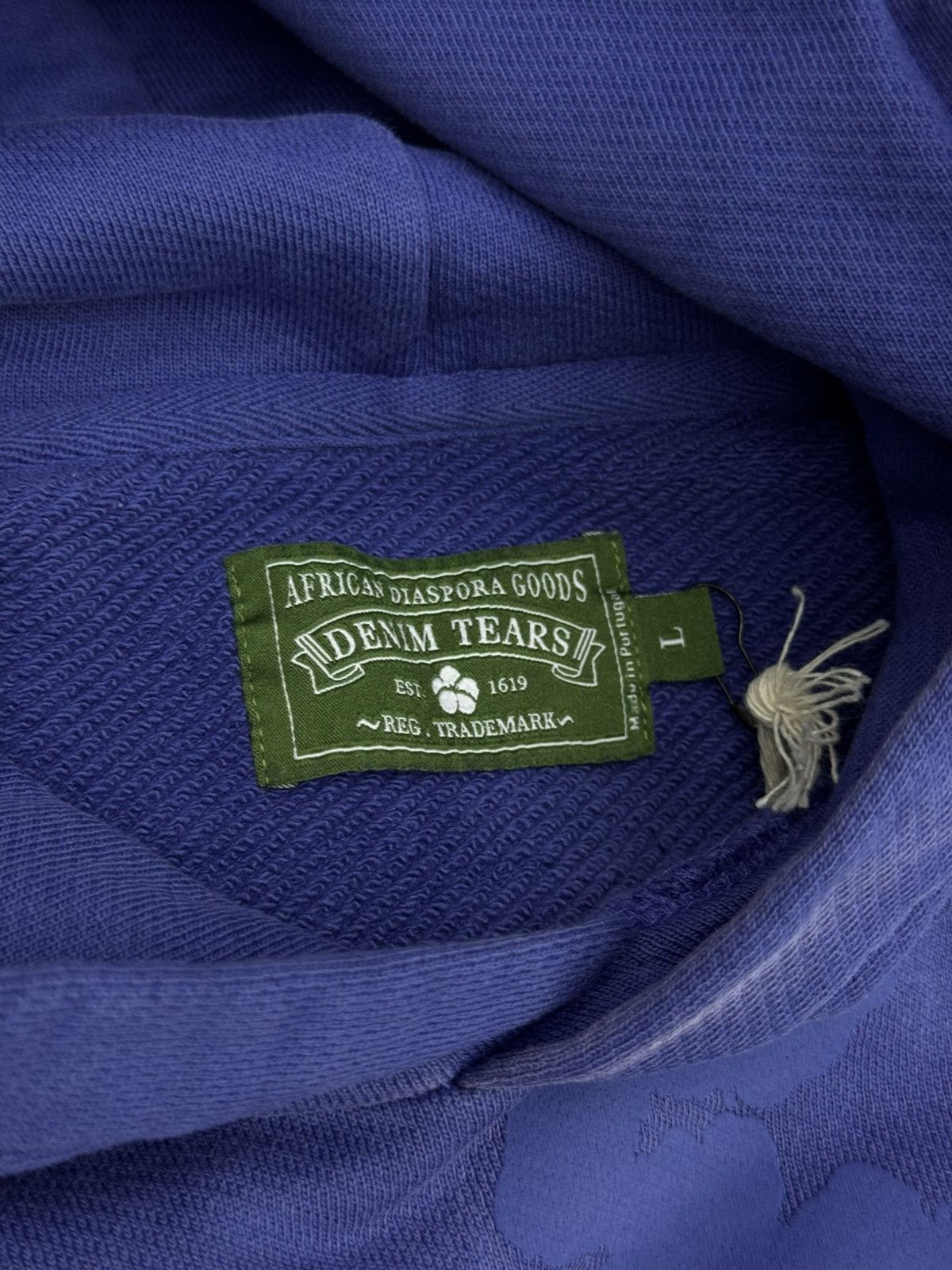 DENIM TEARS Denim Tears BLUE 2025 Cotton Wreath Hoodie L (NEW) Size US L / EU 52-54 / 3 - 5 Thumbnail