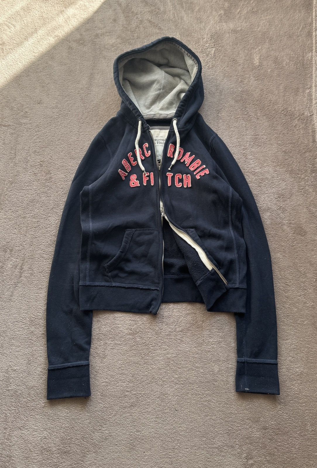 Japanese Brand Abercrombie Fitch faded Zip Hood ifsixwasnine LGB y2k cdg Size US M / EU 48-50 / 2 - 2 Thumbnail