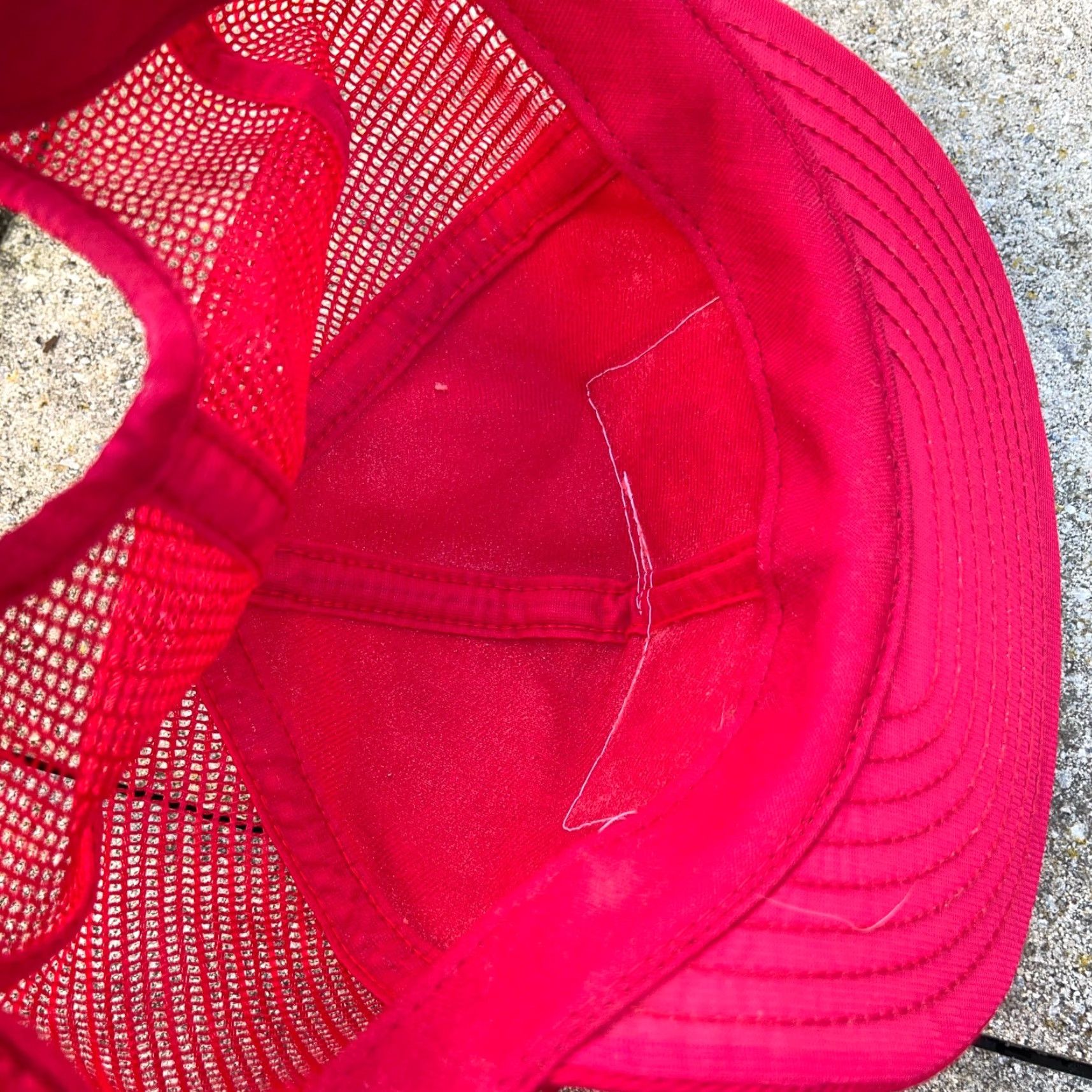 Vintage VINTAGE Louisville MFG Trucker Hat Cap Made IN USA Adjustable Red Cotton Twill 80s 90s Classic Logo Men"} Size ONE SIZE - 7 Thumbnail