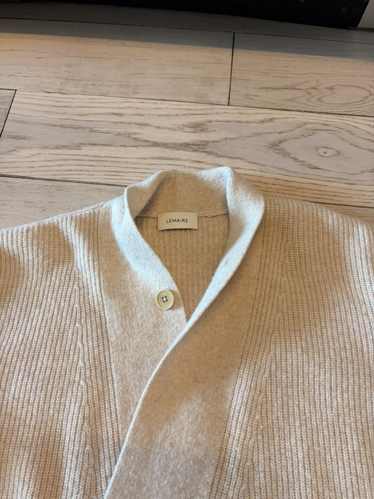 Lemaire Lemaire wrap cardigan cream Size US S / EU 44-46 / 1 - 7 Thumbnail