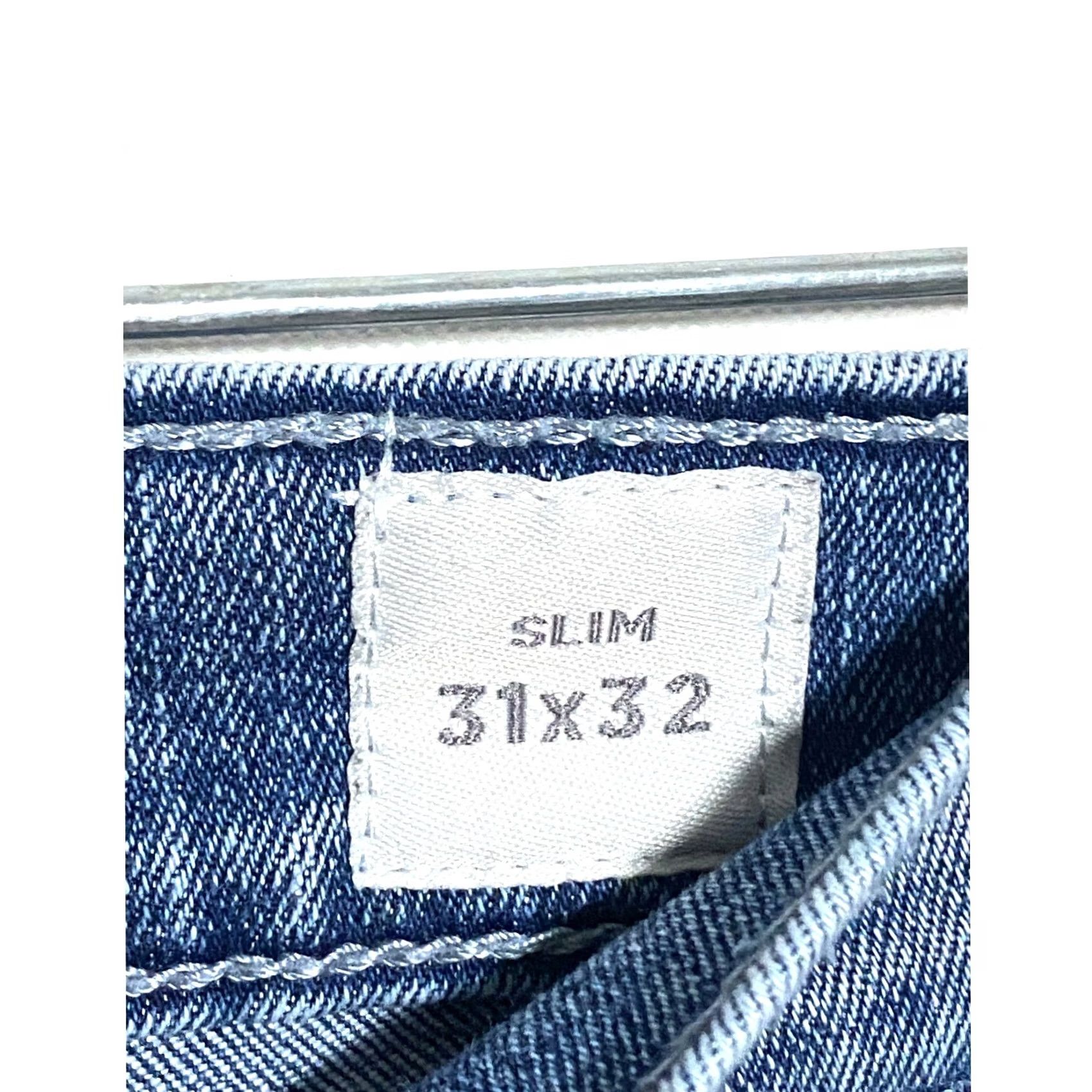 Pacsun PacSun Slim Fit Denim Jeans Mens 31x32 Distressed Ripped Medium Wash 5-Pocket Cotton Stretch Casual Jeans Men Size US 31 - 7 Thumbnail