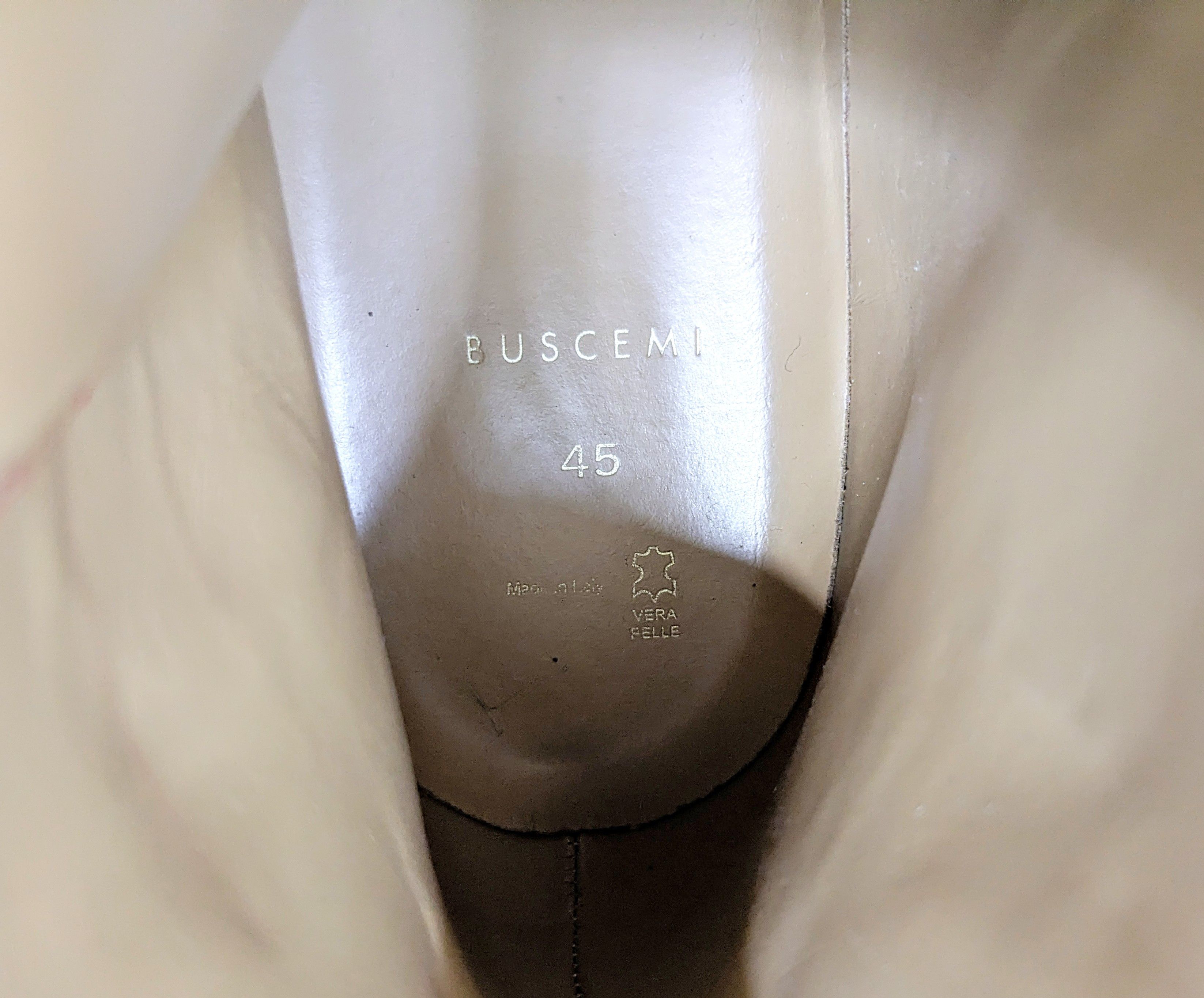 Buscemi Buscemi 100 MM Red Leather Italy Size 12 45 Sneakers Gold Size US 12 / EU 45 - 13 Thumbnail